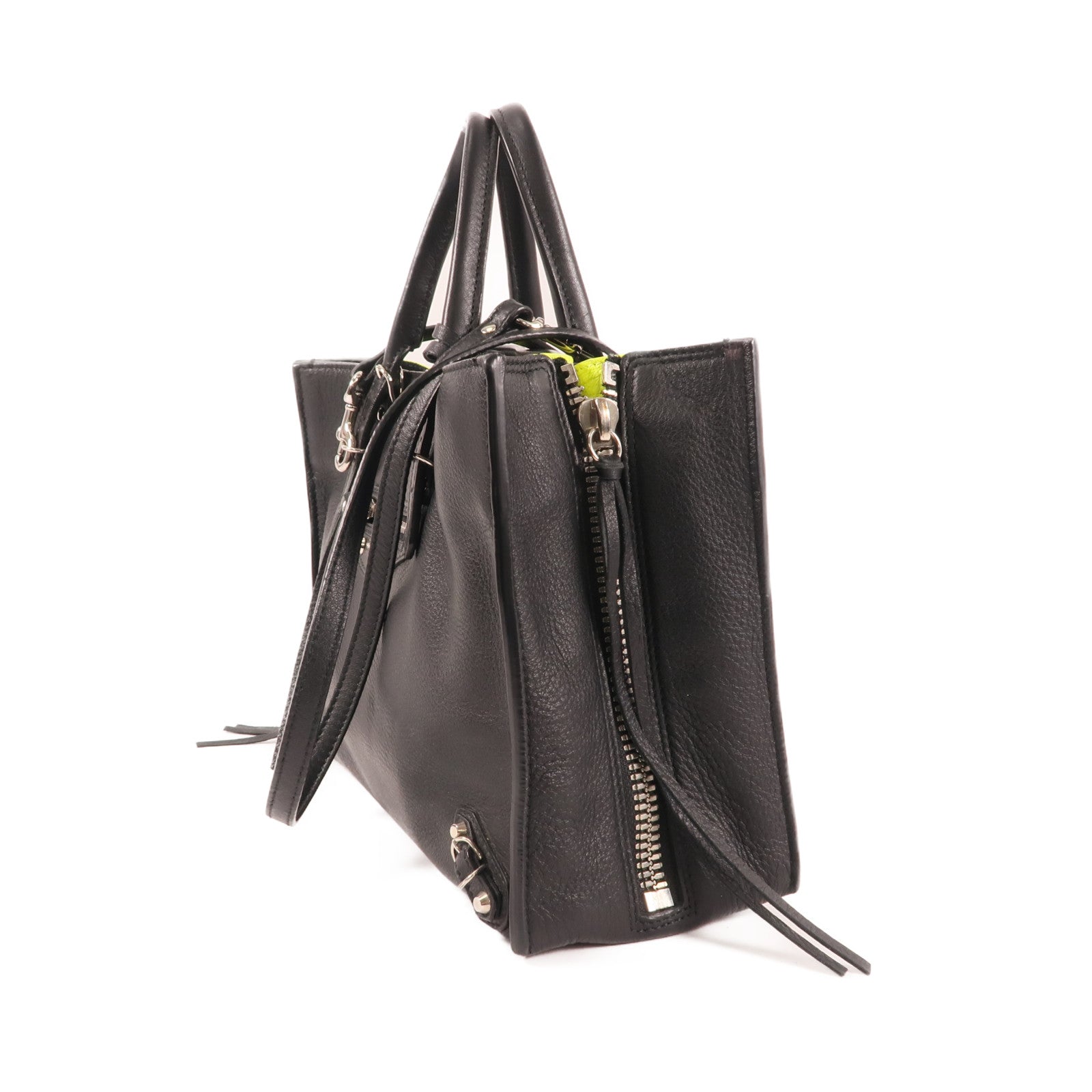 BALENCIAGA 牛皮皮革Papier A6銀扣手挽肩背兩用袋
