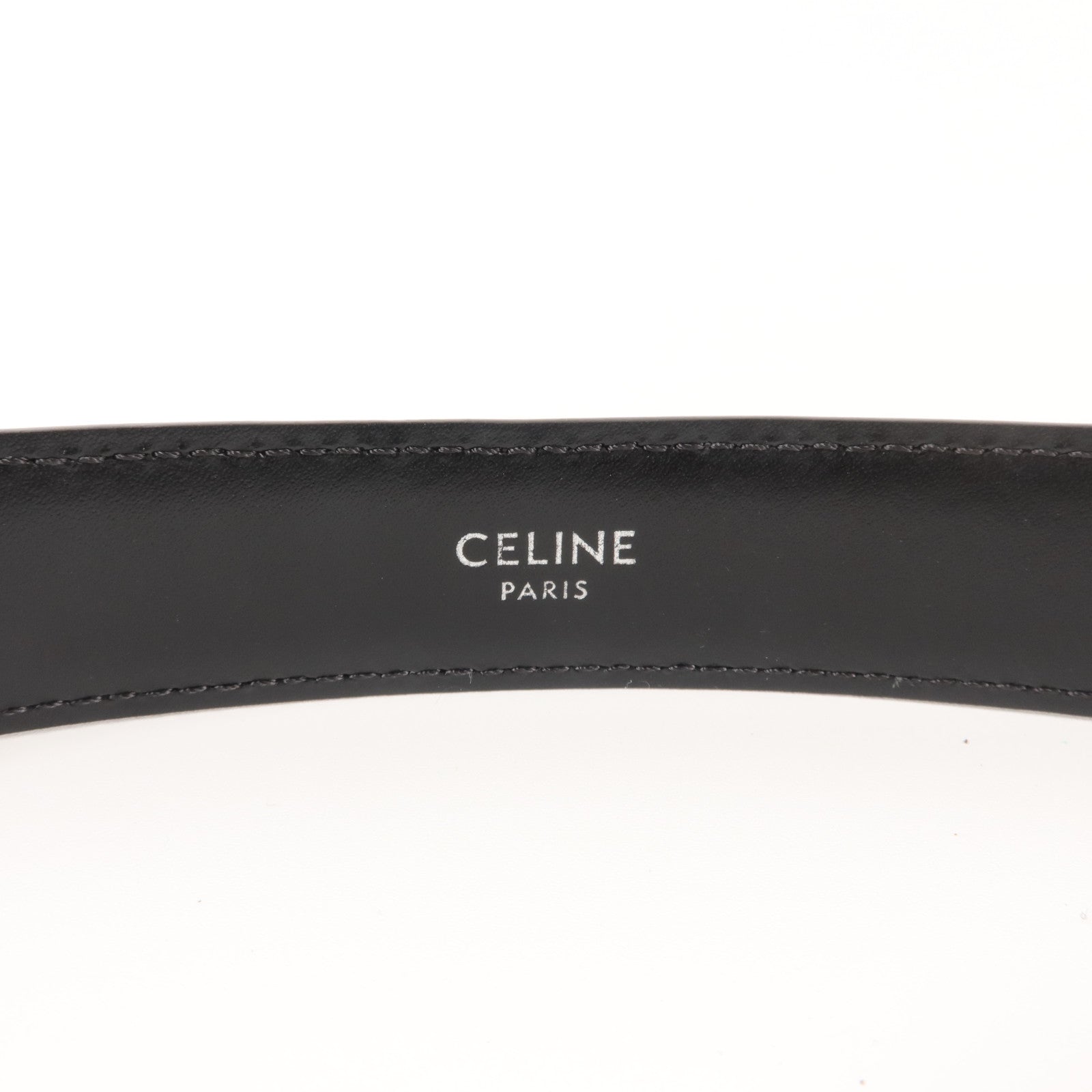 CELINE 牛皮皮革Triomphe Belt 75cm皮帶