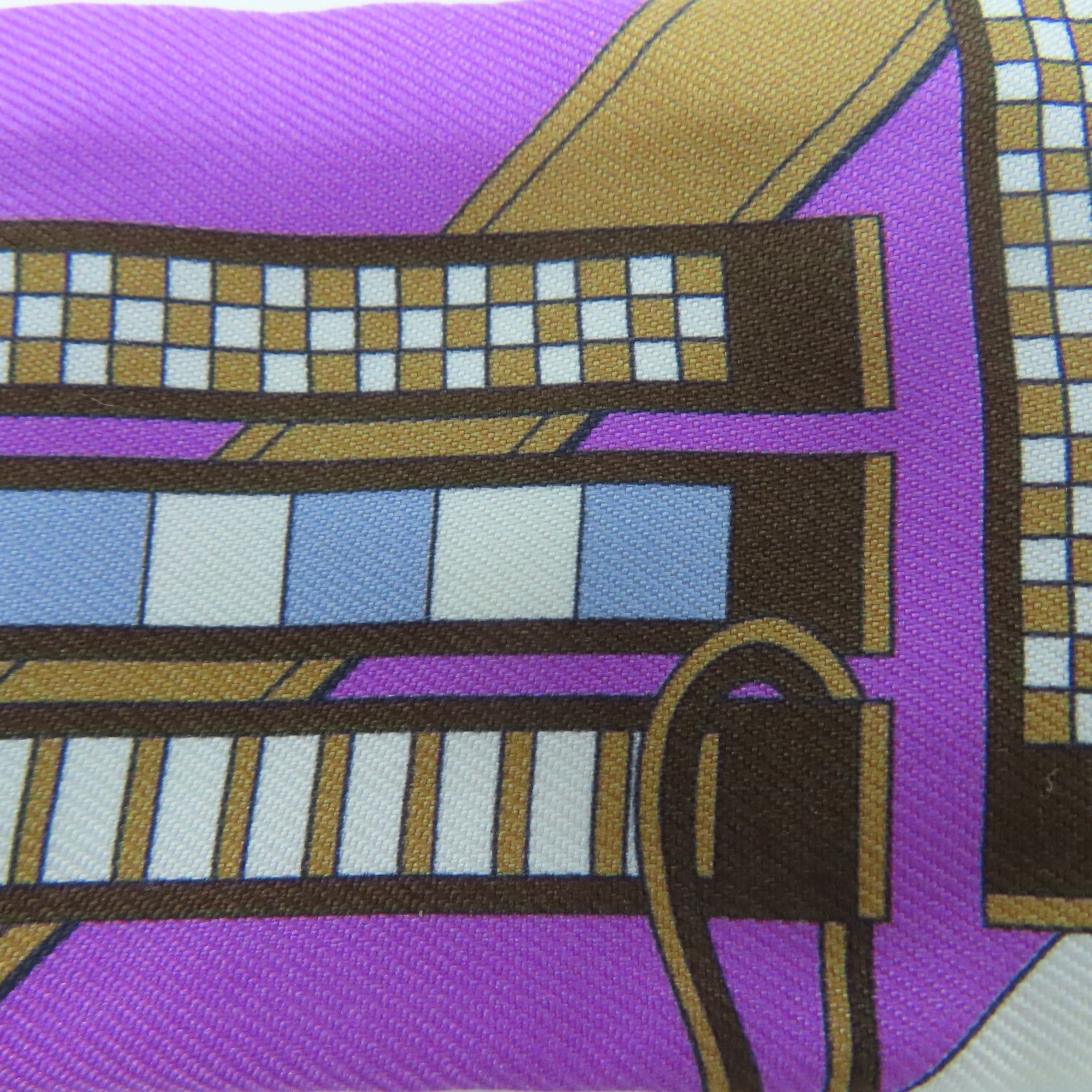 HERMES 【激減優惠】絲質Twilly Scarf絲巾藍色/紫色