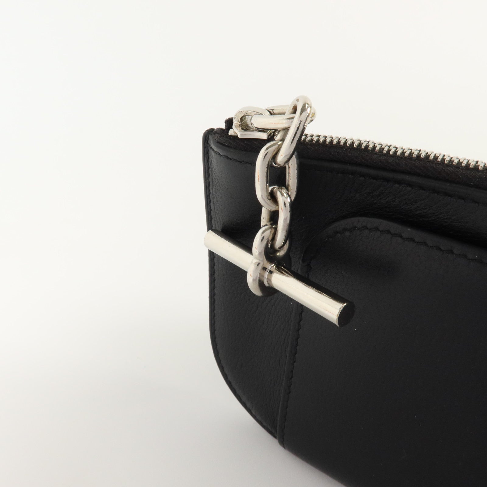 HERMES Allegretto皮革Strap GM Phone Case銀扣手機套