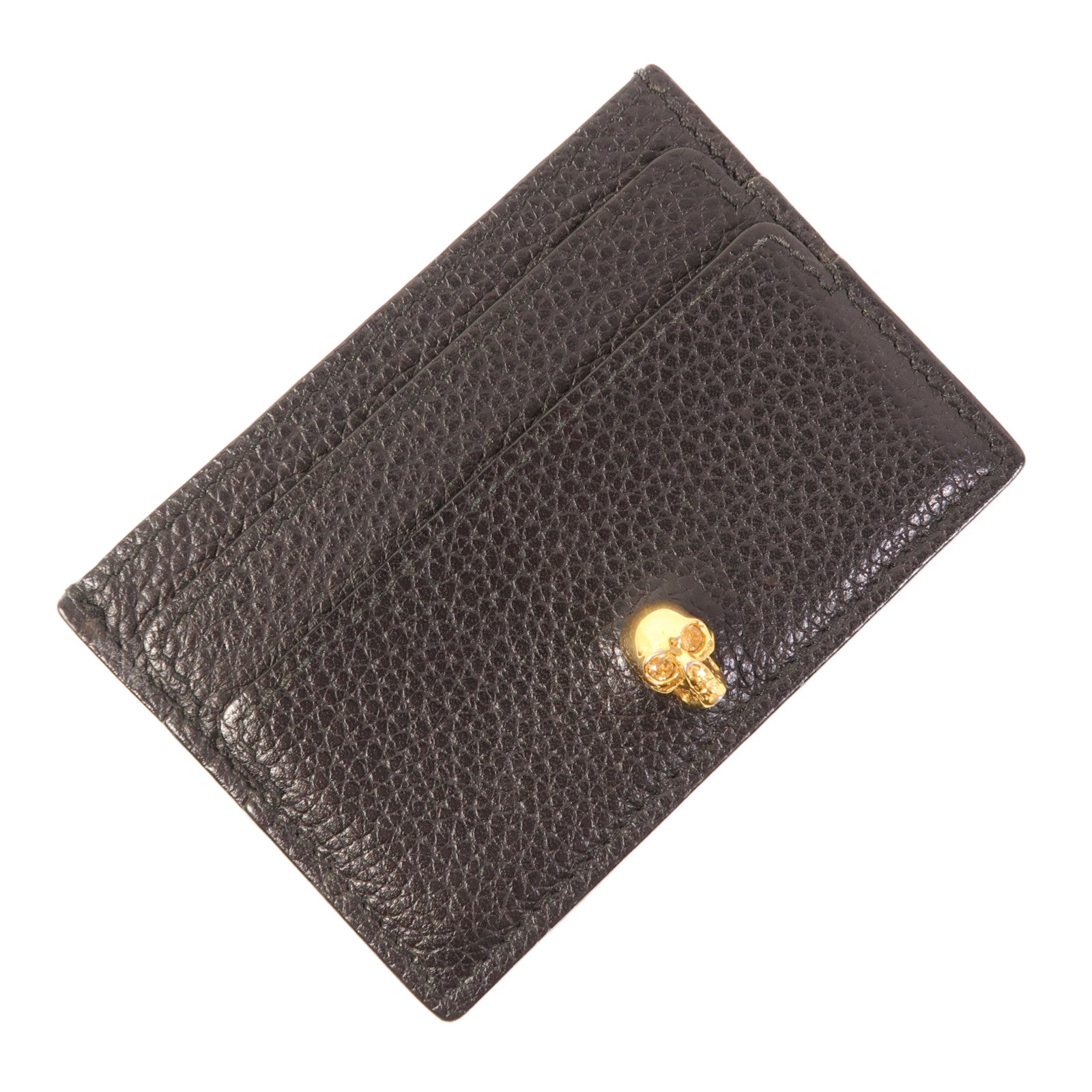 Alexander McQueen 牛皮皮革Mcqueen Card Case金扣