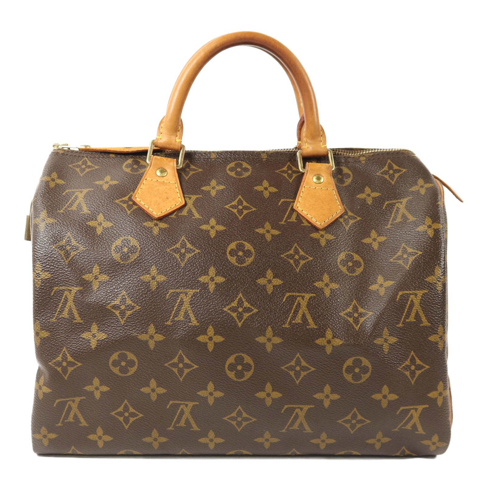 LOUIS VUITTON Monogram Speedy 30金扣手挽袋