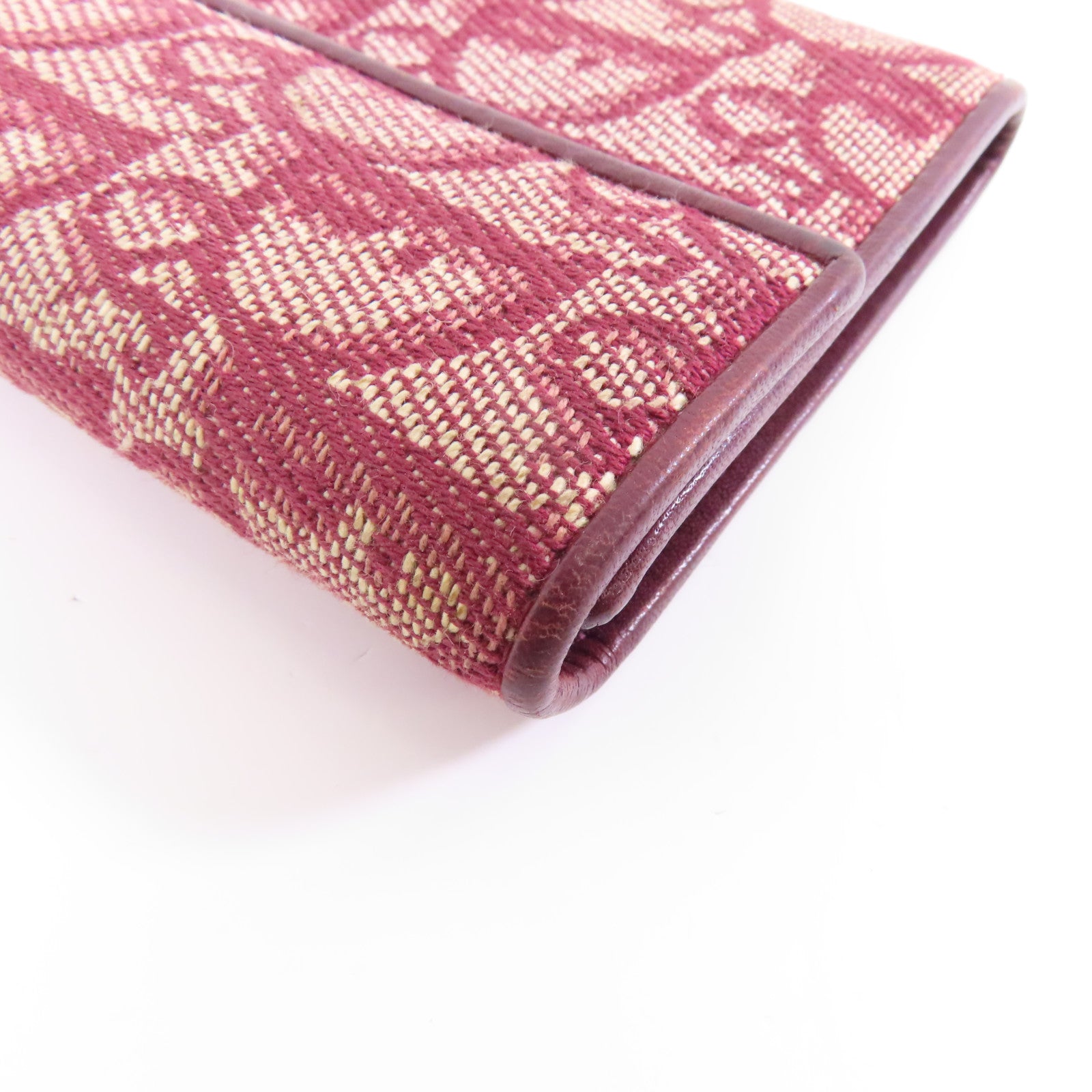Dior 帆布Wallet金扣錢包紅色
