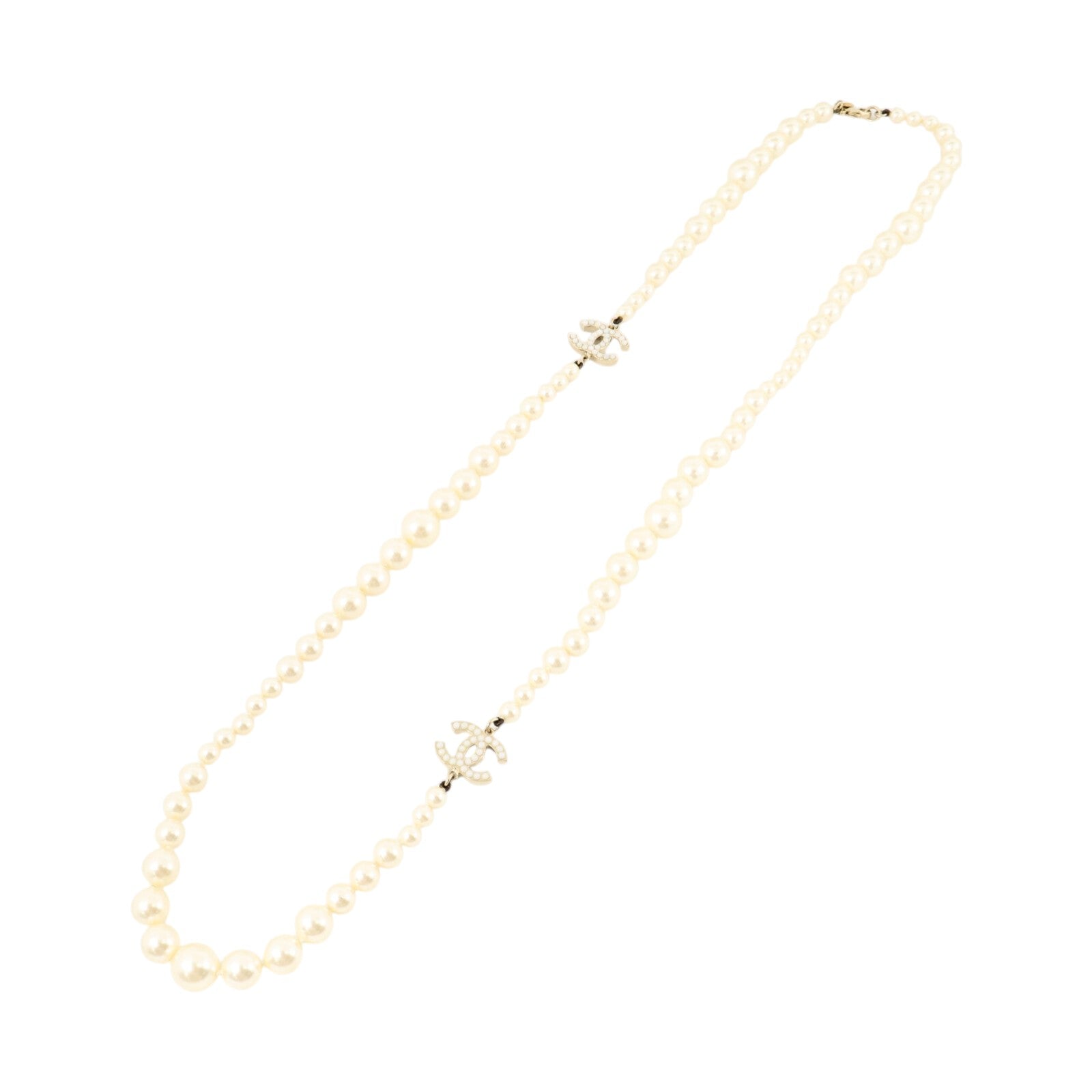 CHANEL PVC/j金屬Necklace項鏈