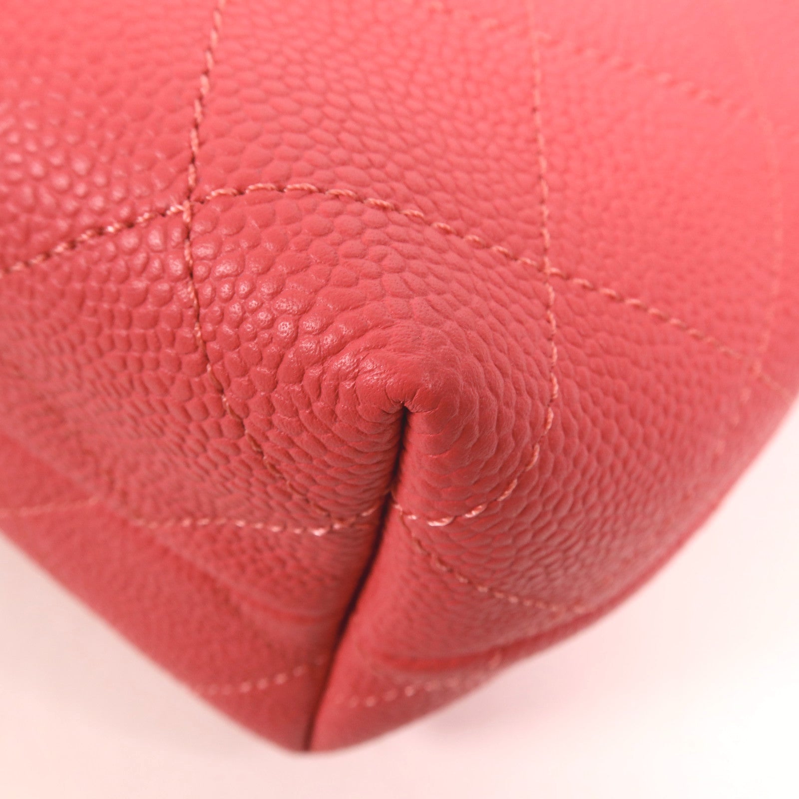 CHANEL 牛皮皮革Chain Shoulder金扣手挽肩背兩用袋