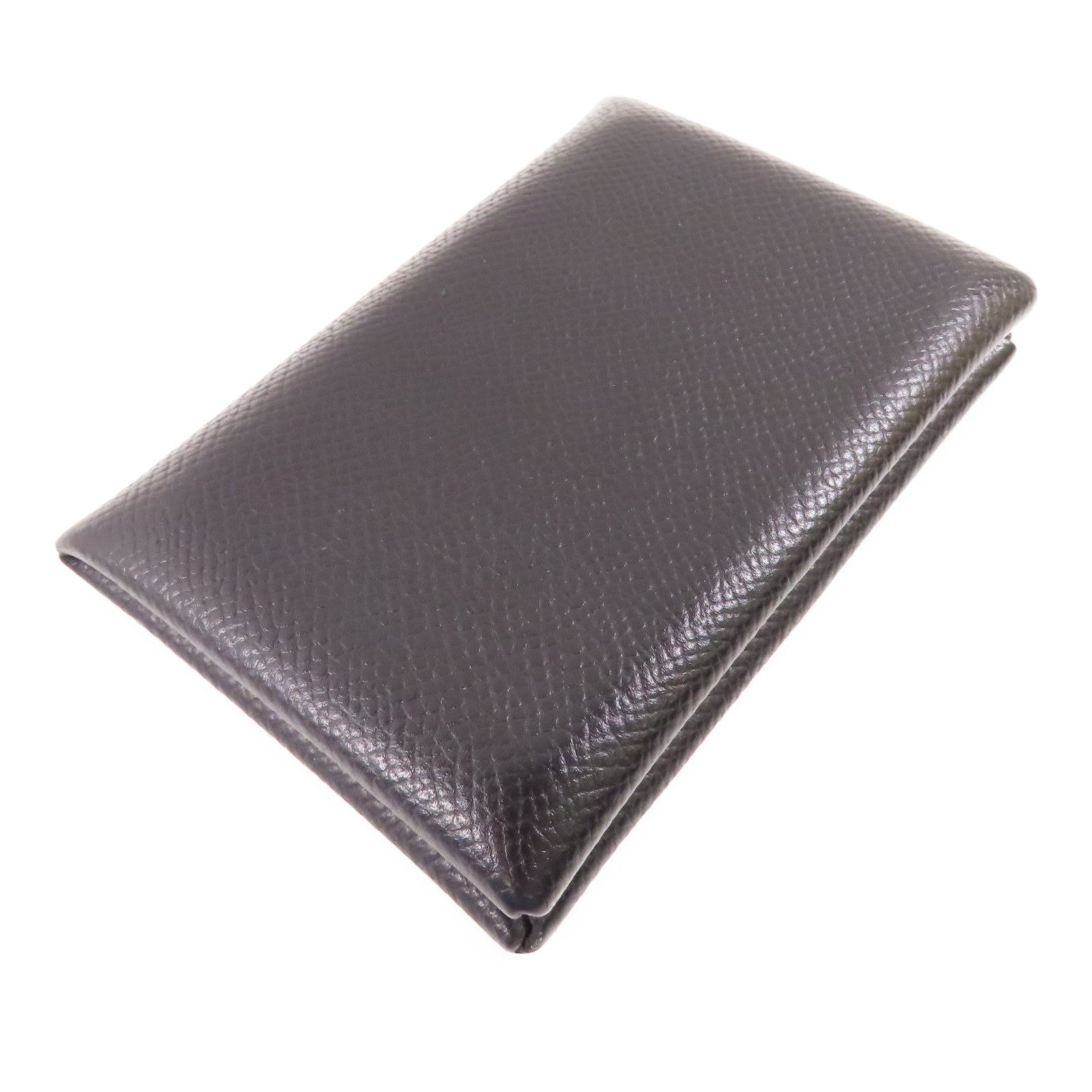 HERMES Epsom皮革Calvi Verso Card Holder卡片套Noir