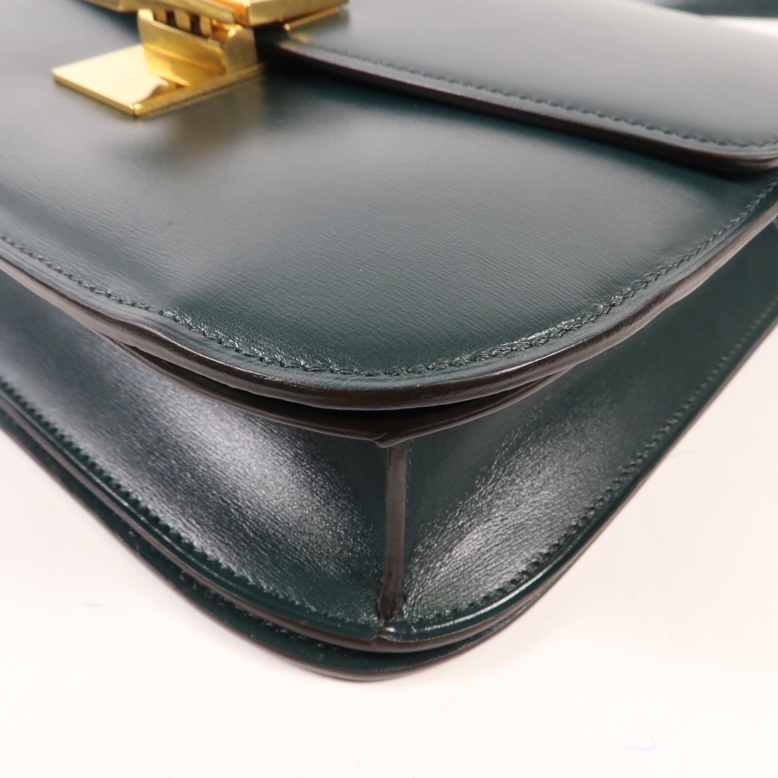 CELINE 牛皮皮革Classic Box金扣肩背袋