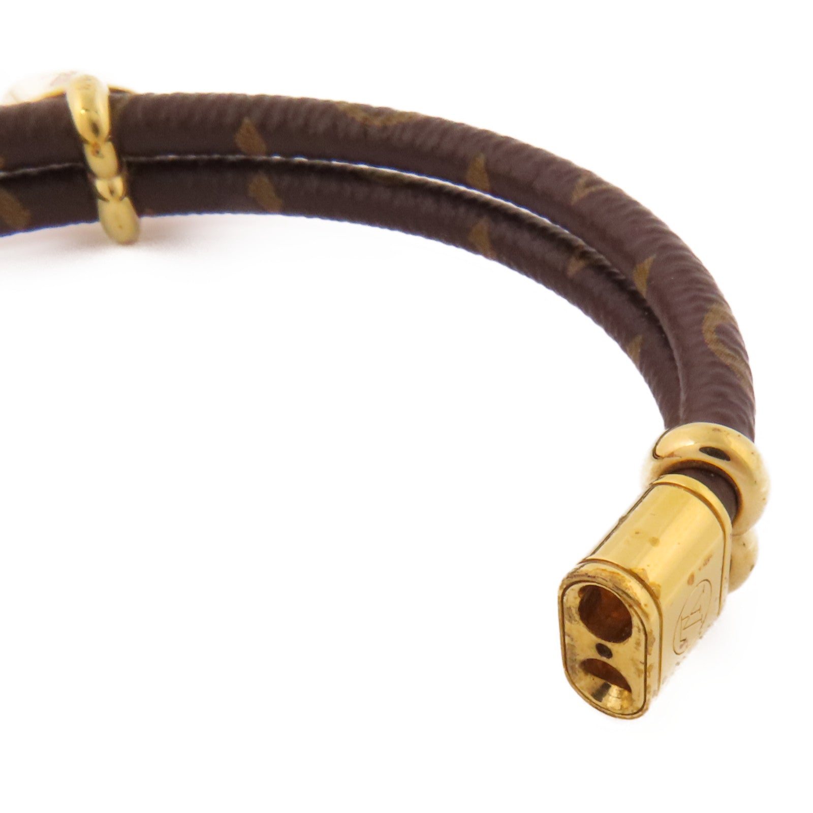 LOUIS VUITTON Monogram Keep It Twice Bracelet金扣手鐲