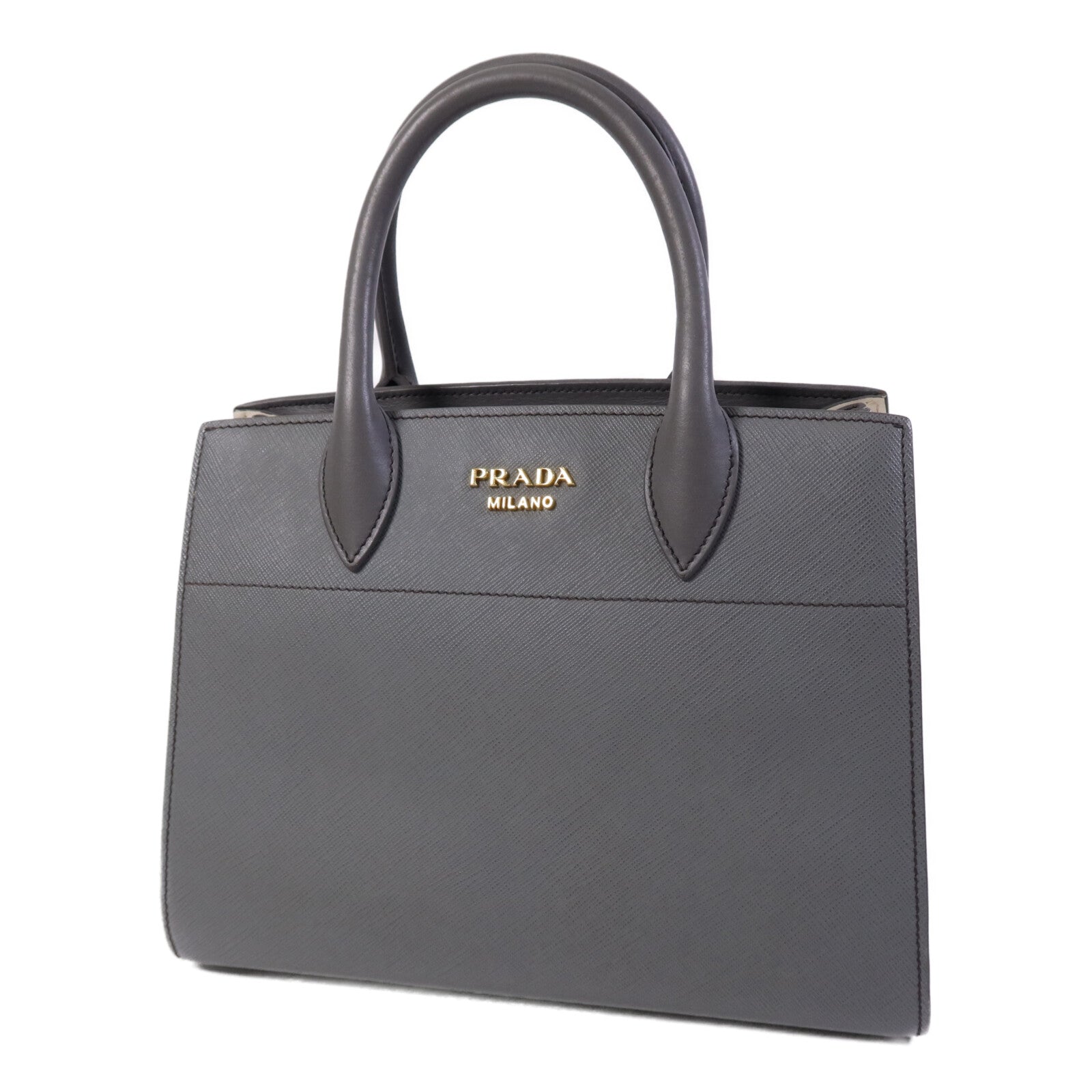 PRADA Saffiano皮革Hand Bag金扣手挽袋