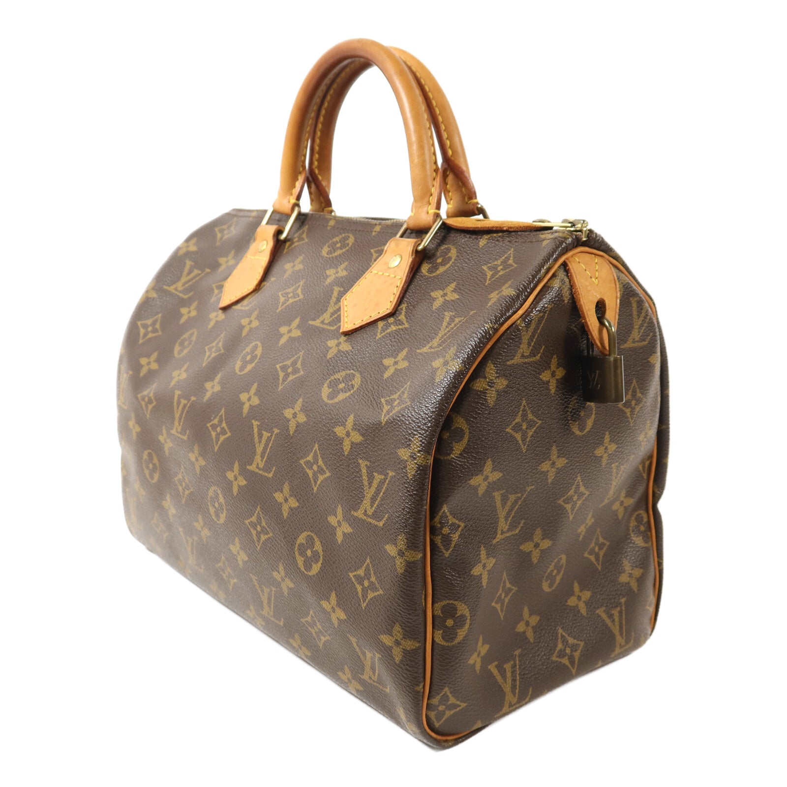 LOUIS VUITTON Monogram Speedy 30金扣手挽袋