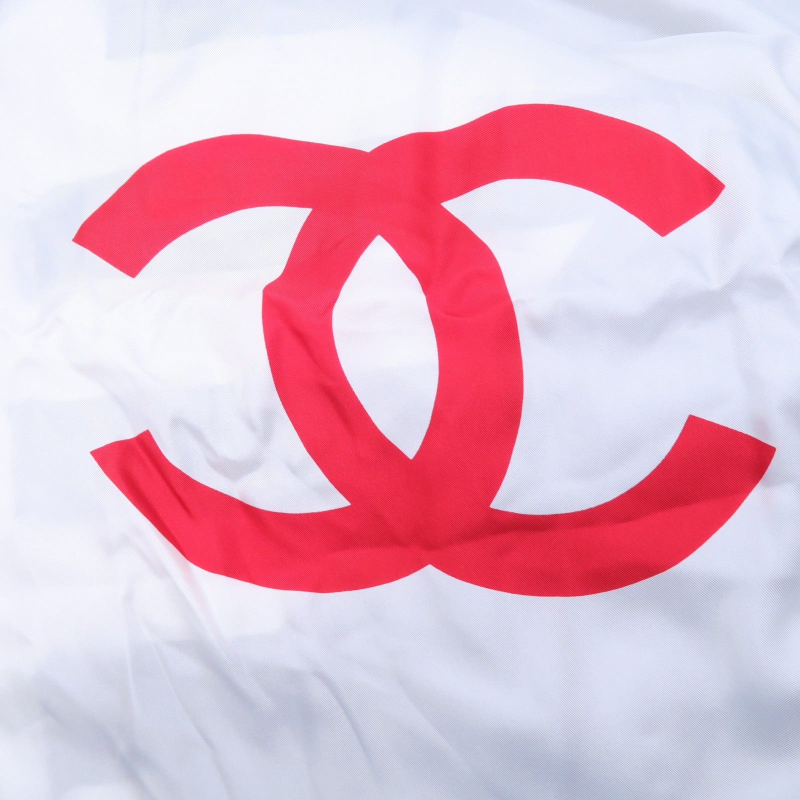 CHANEL 【激減優惠】絲質Scarf絲巾深藍色/白色/紅色