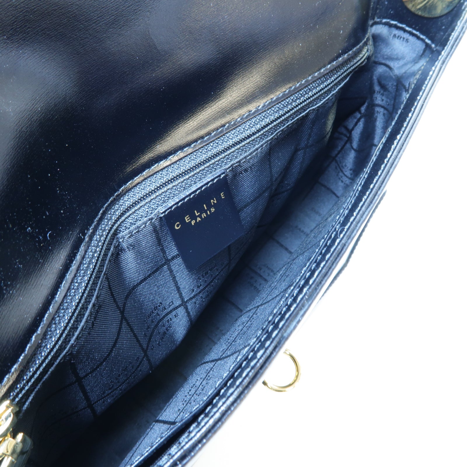 CELINE 【激減優惠】牛皮皮革Shoulder Bag金扣肩背袋黑色