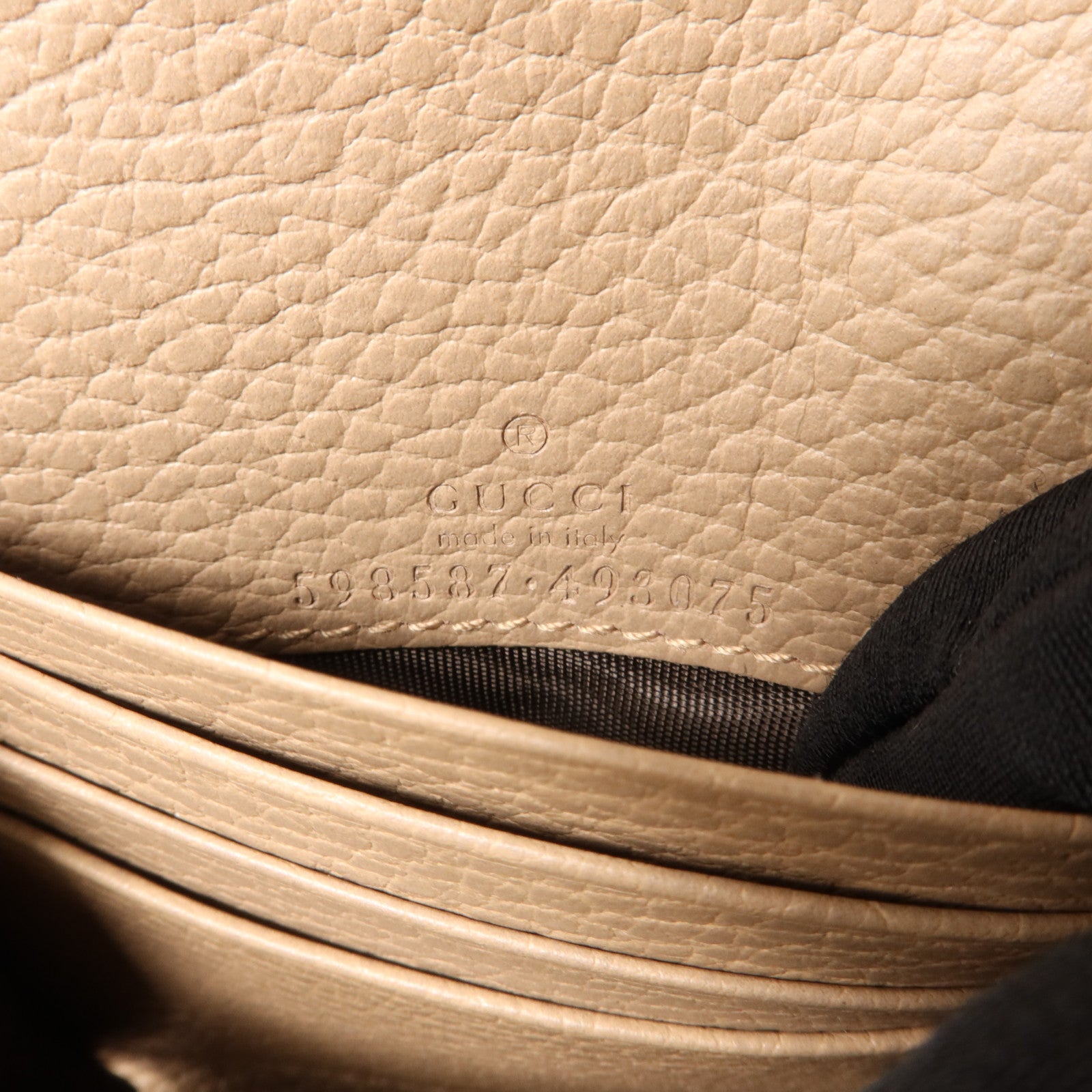 GUCCI 塗層帆布/牛皮皮革GG Marmont Medium Wallet錢包