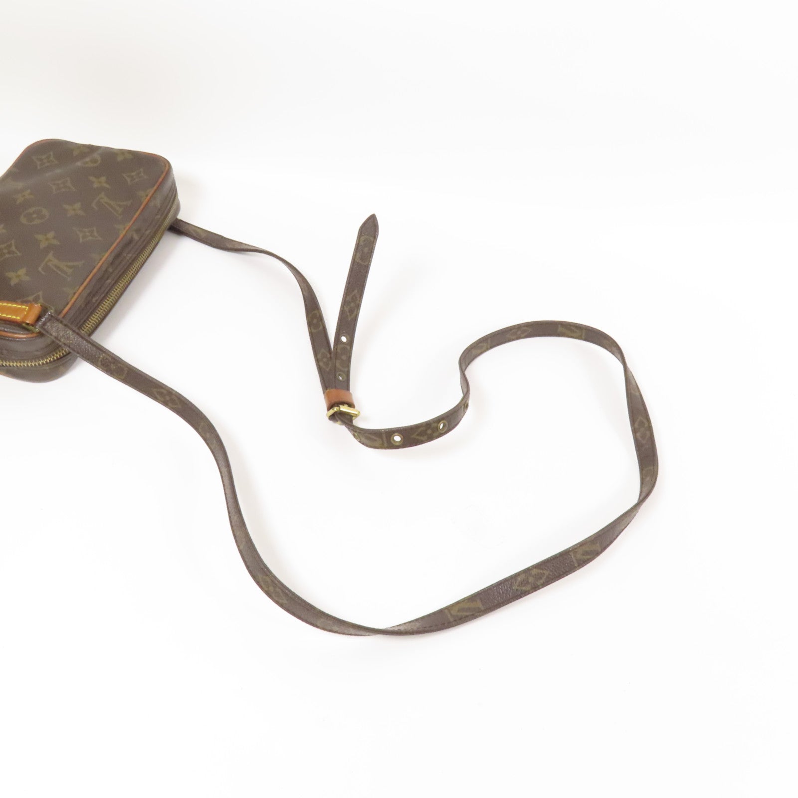 LOUIS VUITTON Monogram Marly Bandouliere金扣肩背袋棕色