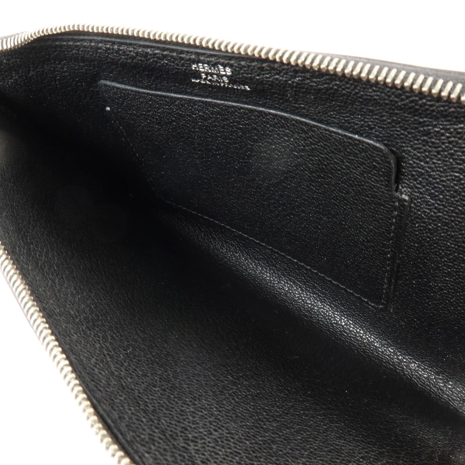 HERMES Allegretto皮革Strap GM Phone Case銀扣手機套