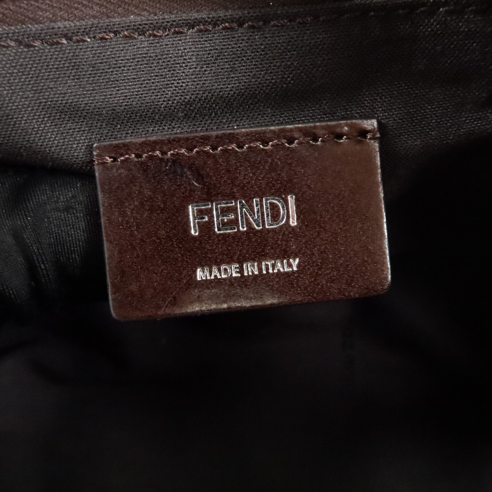 FENDI 帆布Zucca Small Boston手挽肩背兩用袋