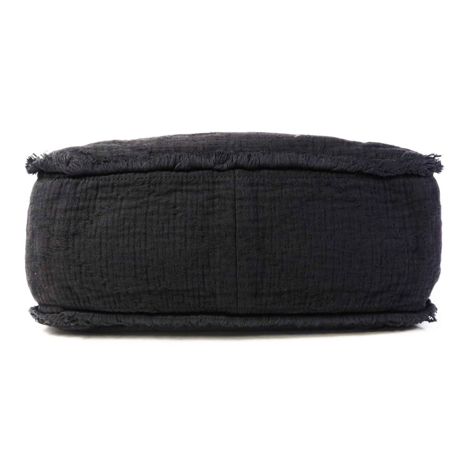 CHANEL 布料2 Way Shoulder Bag銀扣手挽肩背兩用袋