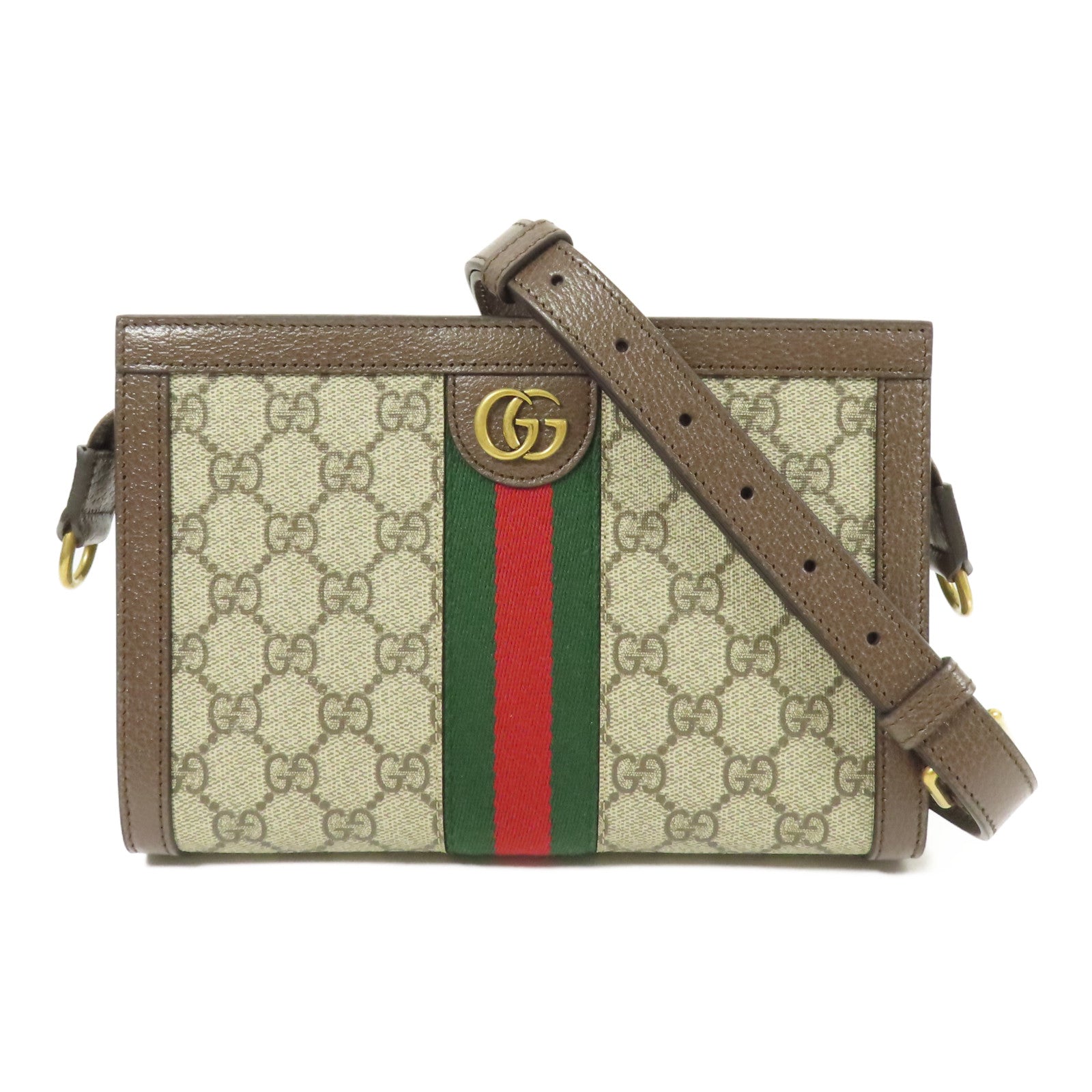 GUCCI GG GHW Ophidia Small Shoulder Bag 795467 96IWT 8745 Coated Canvas