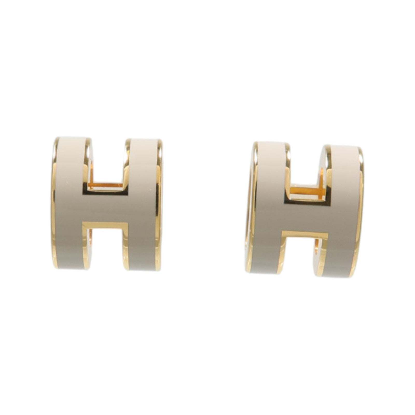 HERMES 金屬/琺瑯Mini Pop H Earrings耳環