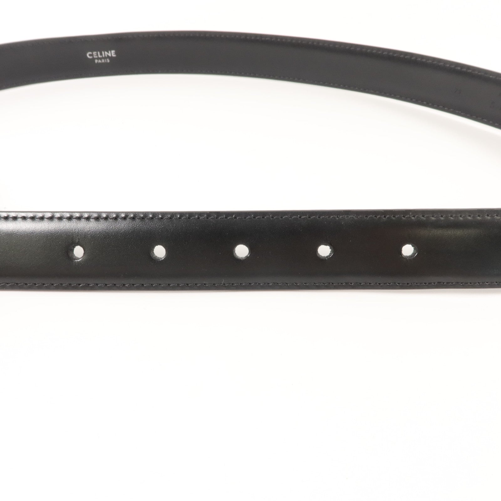 CELINE 牛皮皮革Triomphe Belt 75cm皮帶