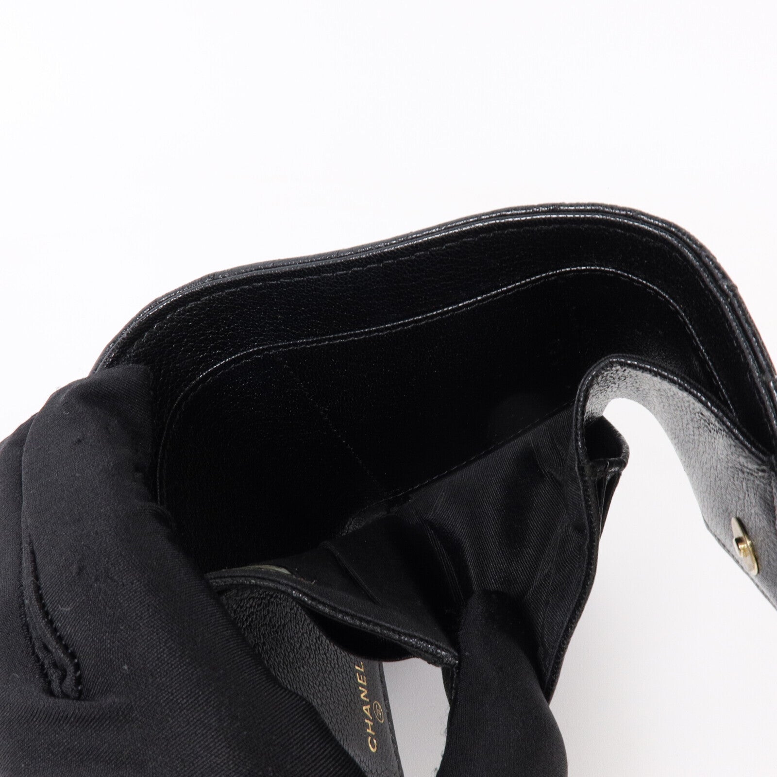 CHANEL 牛皮皮革Small Flap Wallet金扣錢包