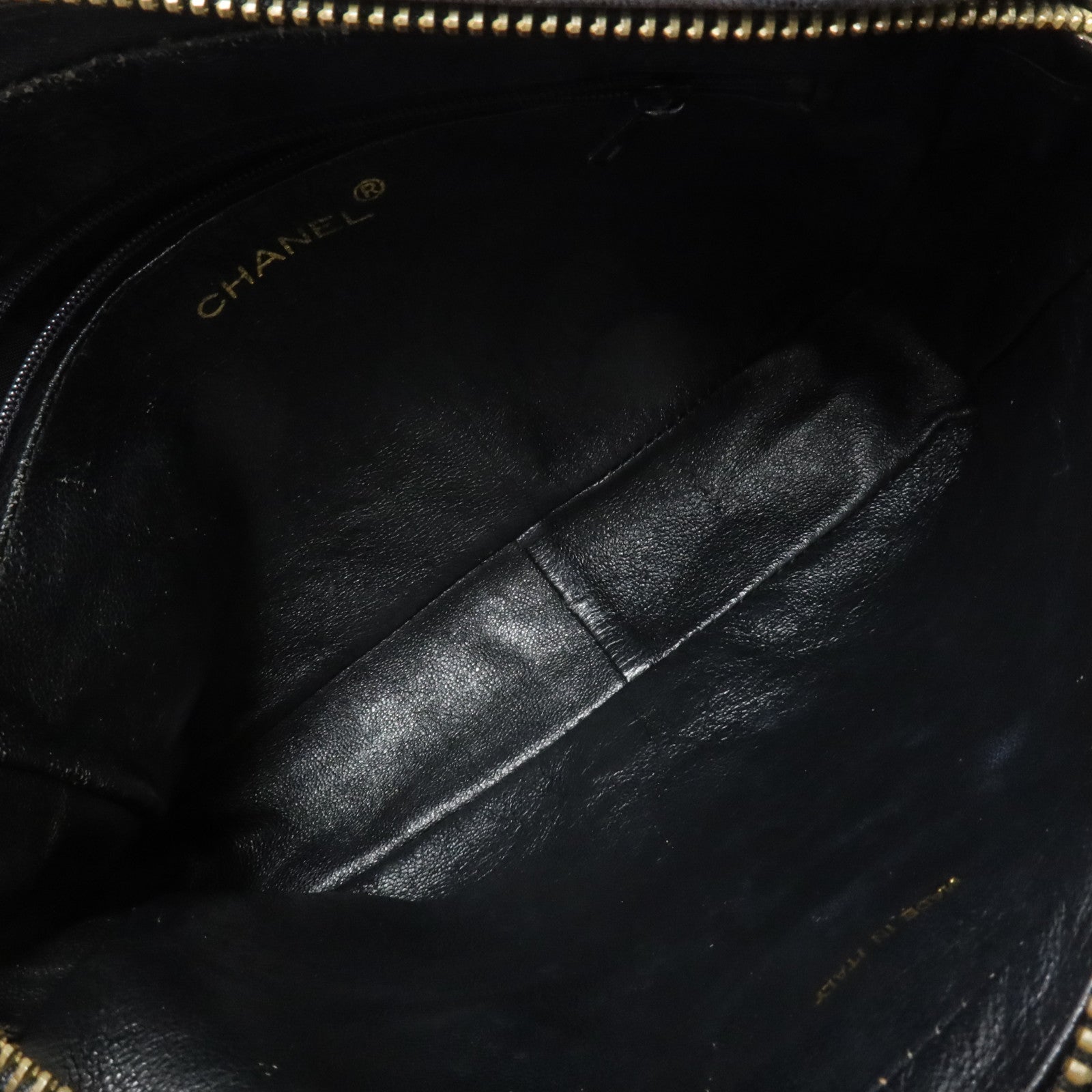 CHANEL 羊皮皮革Vintage金扣鏈帶肩背袋