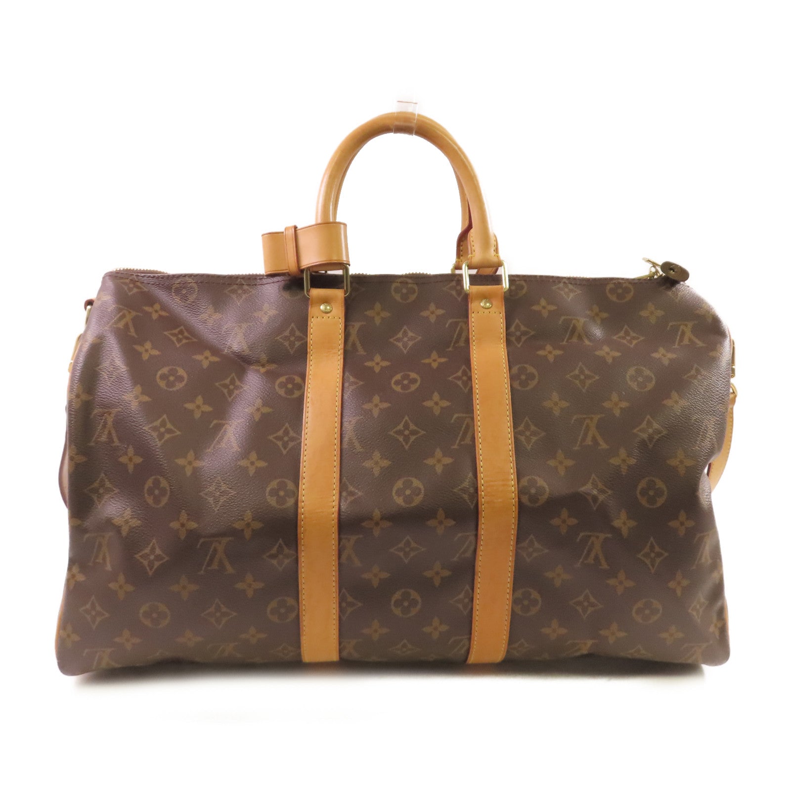 LOUIS VUITTON Monogram Keepall 45 Bandouliere 2Way Shoulder Bag金扣手挽肩背兩用袋啡色