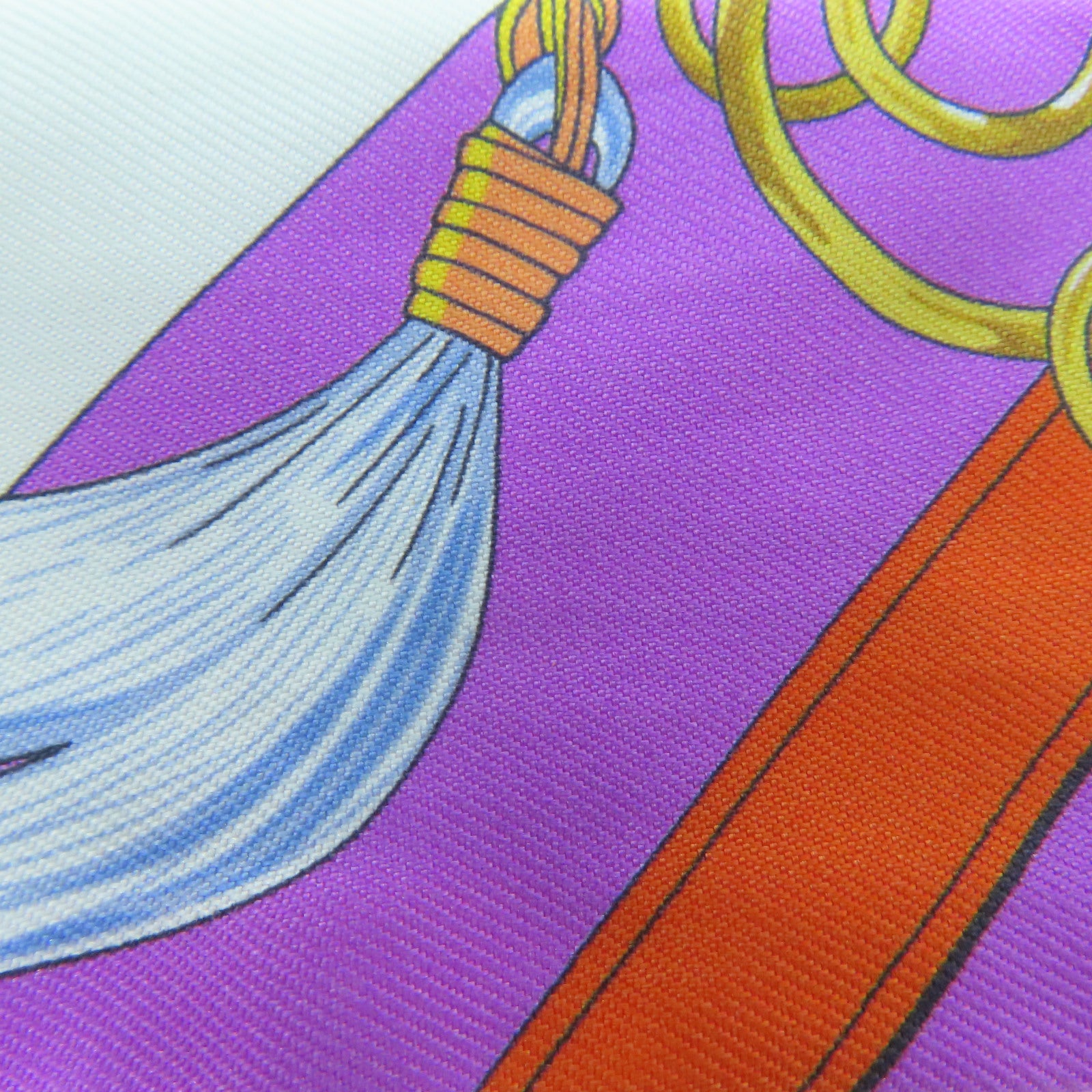 HERMES 【激減優惠】絲質Twilly Scarf絲巾藍色/紫色