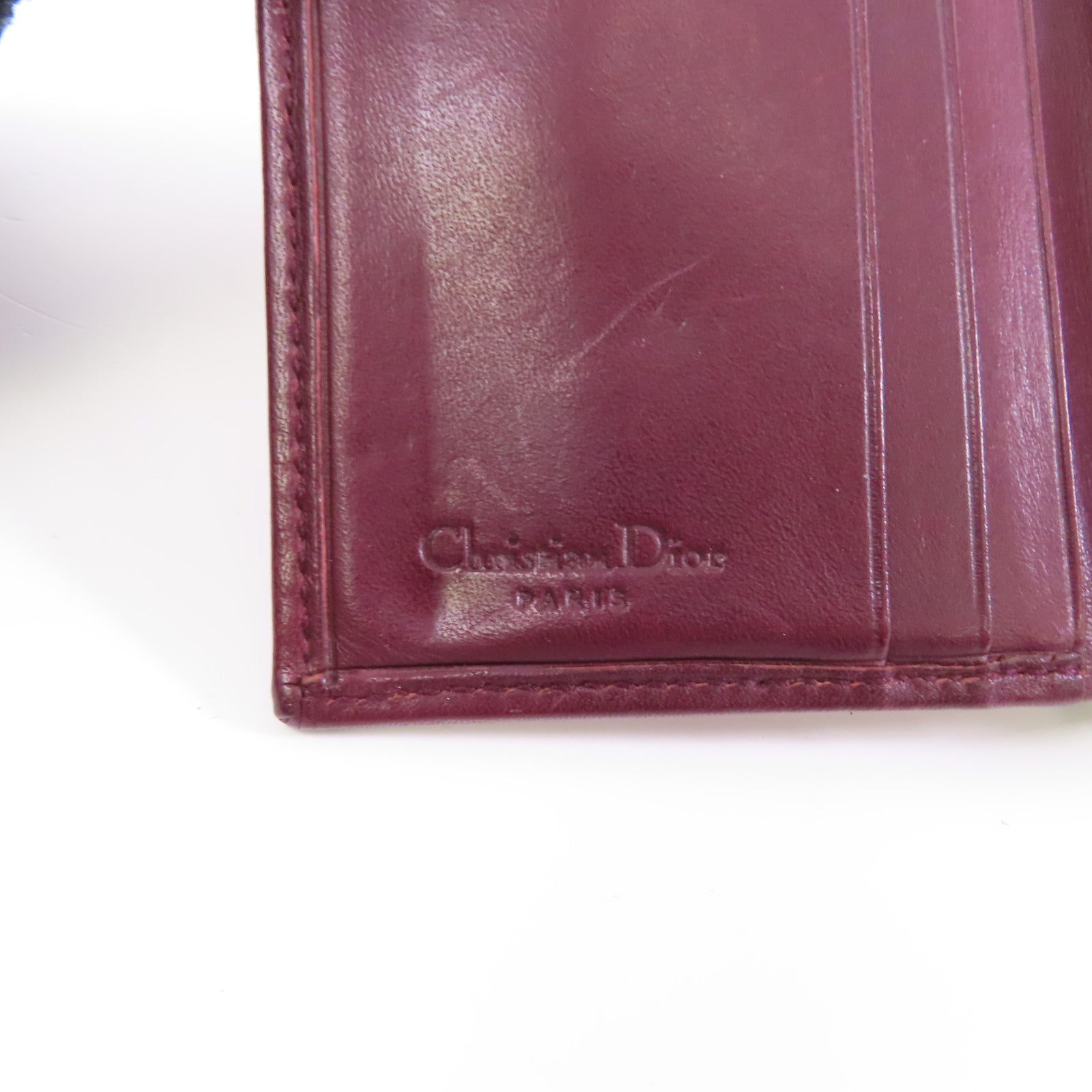 Dior 帆布Wallet金扣錢包紅色