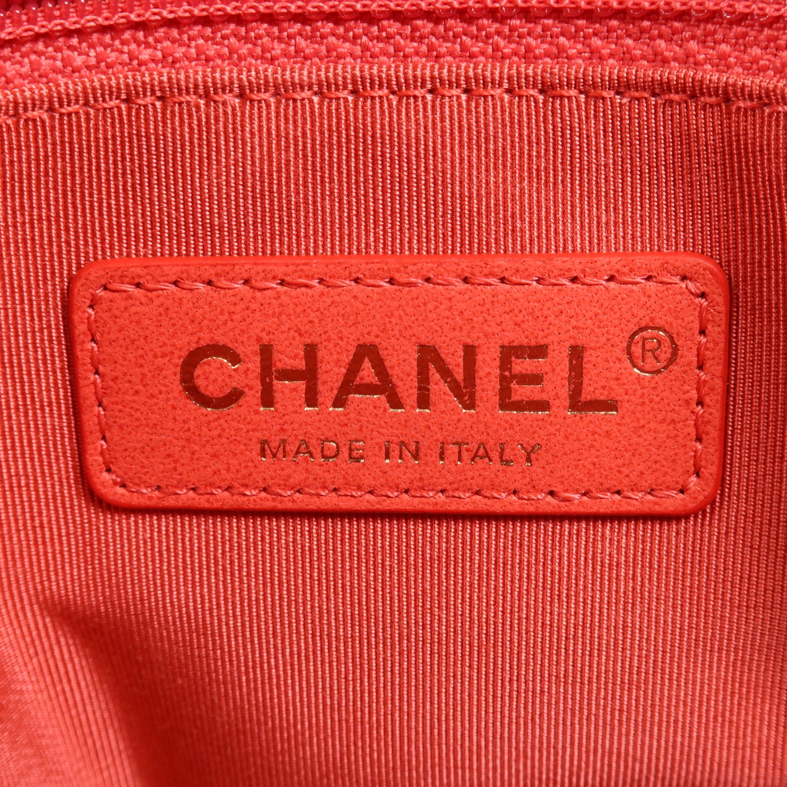 CHANEL 牛皮皮革Chain Shoulder金扣手挽肩背兩用袋