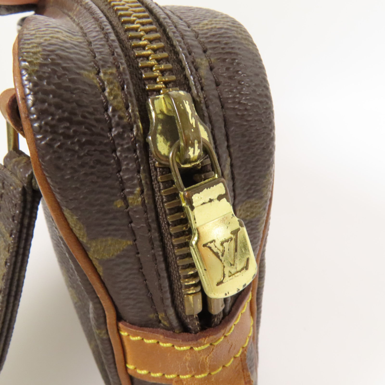 LOUIS VUITTON Monogram Marly Bandouliere金扣肩背袋棕色