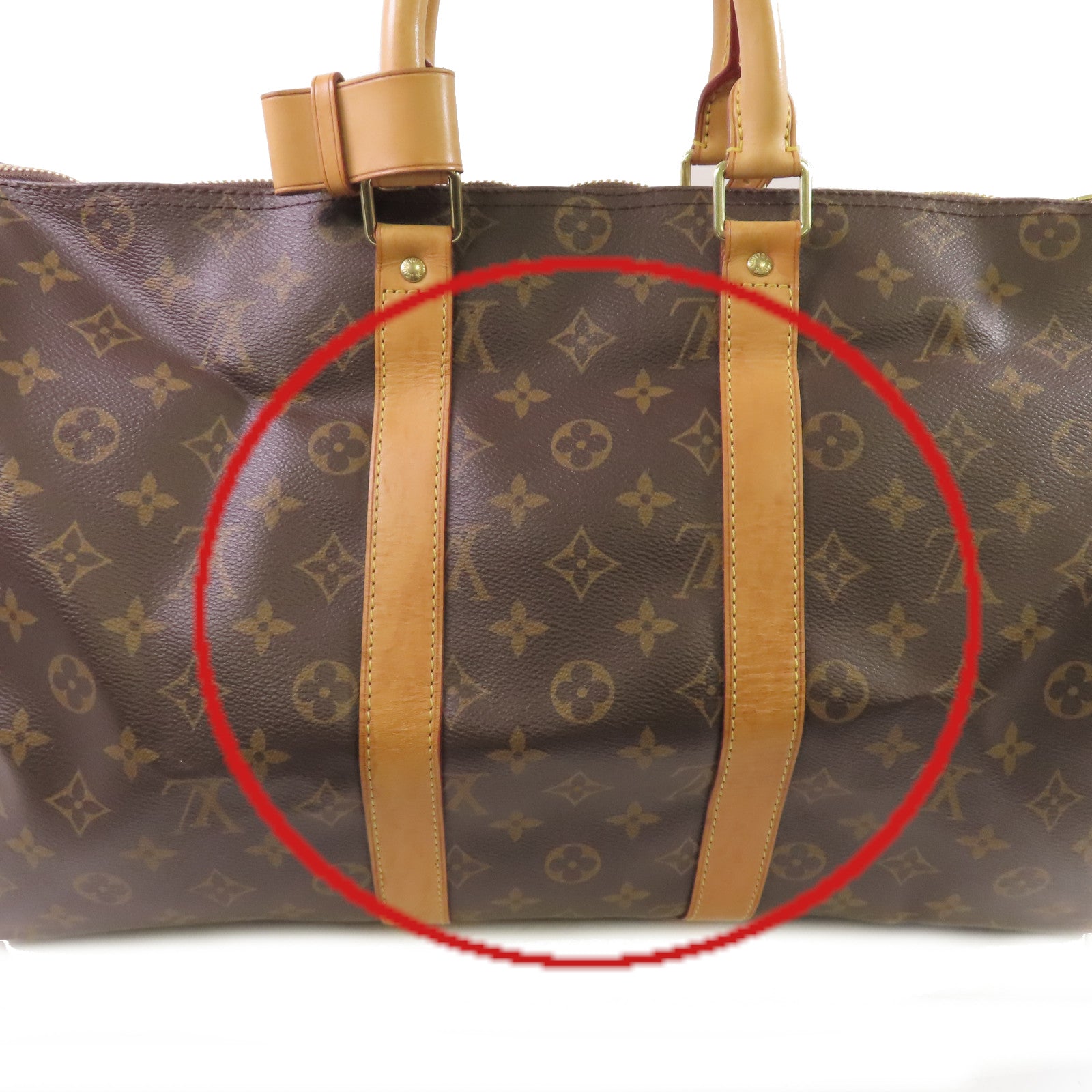 LOUIS VUITTON Monogram Keepall 45 Bandouliere 2Way Shoulder Bag金扣手挽肩背兩用袋啡色