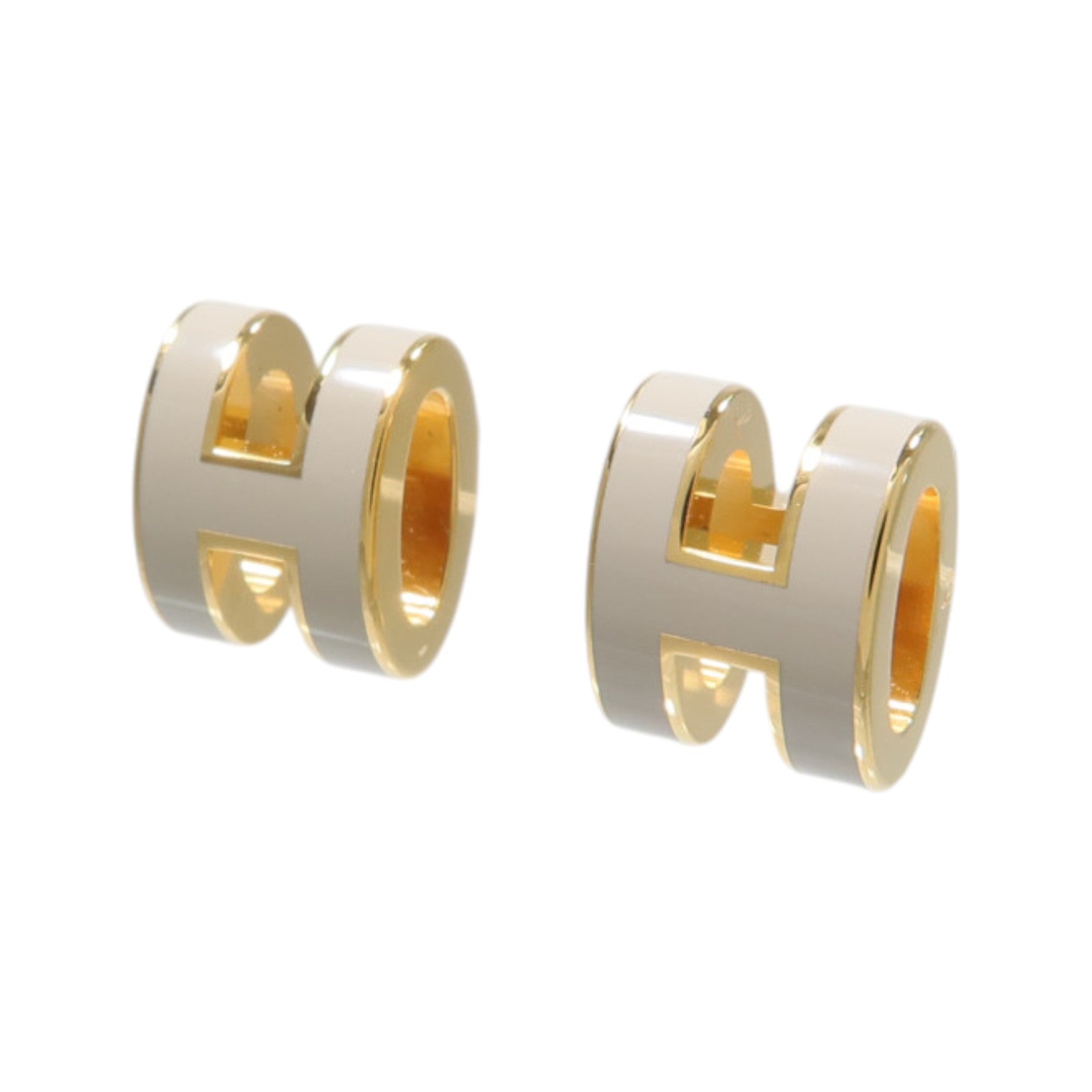 HERMES 金屬/琺瑯Mini Pop H Earrings耳環