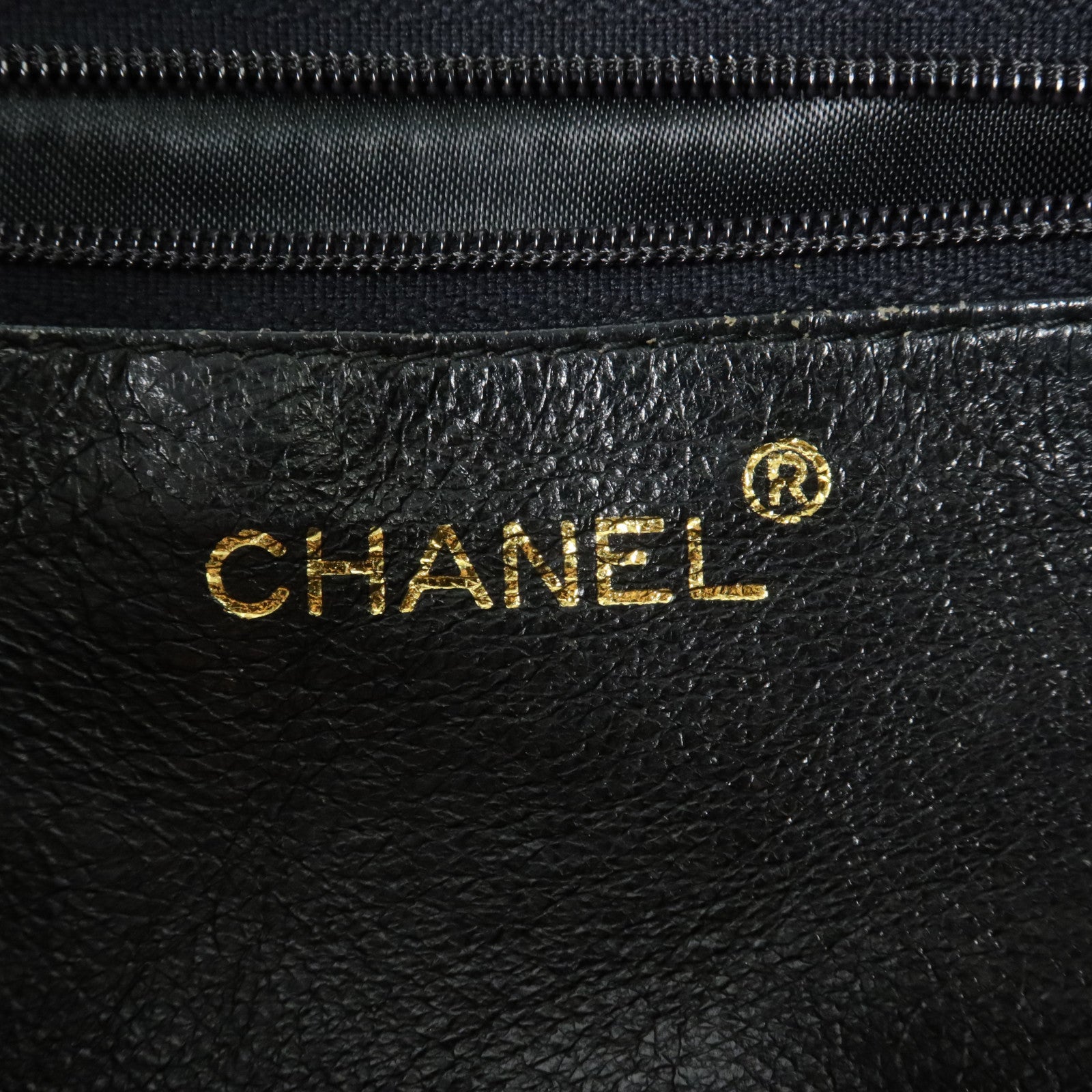 CHANEL 羊皮皮革Vintage金扣鏈帶肩背袋