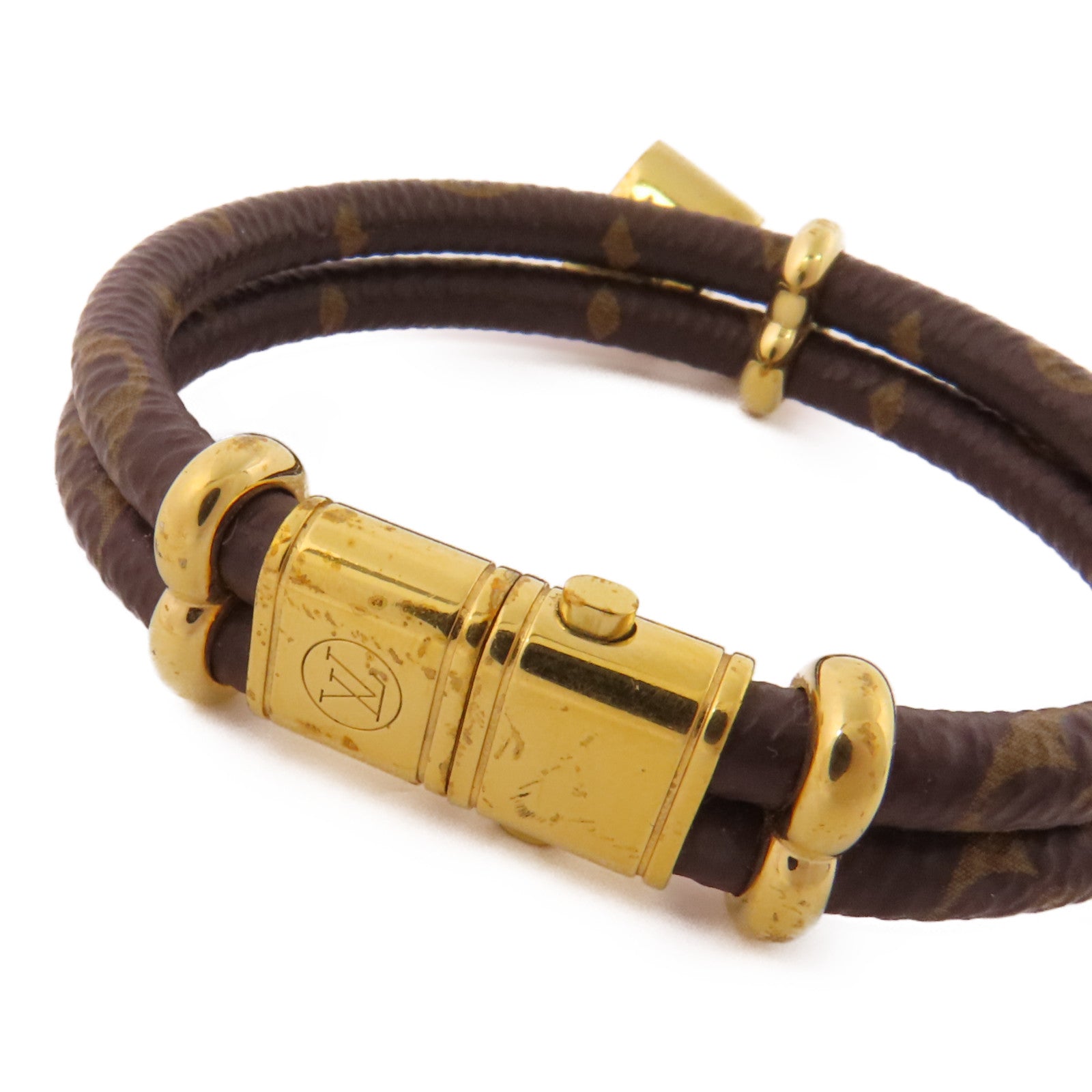 LOUIS VUITTON Monogram Keep It Twice Bracelet金扣手鐲