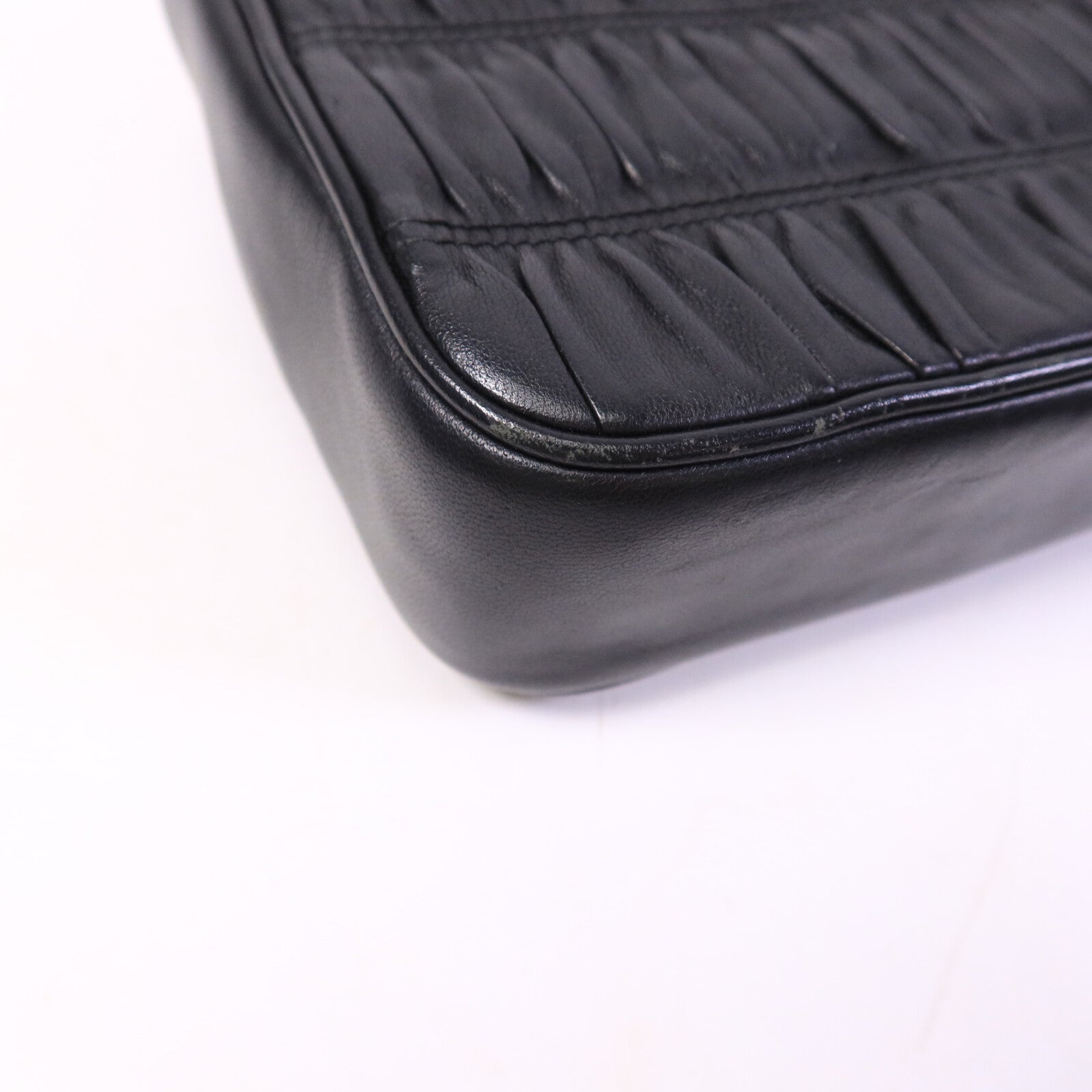 PRADA 羊皮皮革Shoulder Bag鏈帶肩背袋