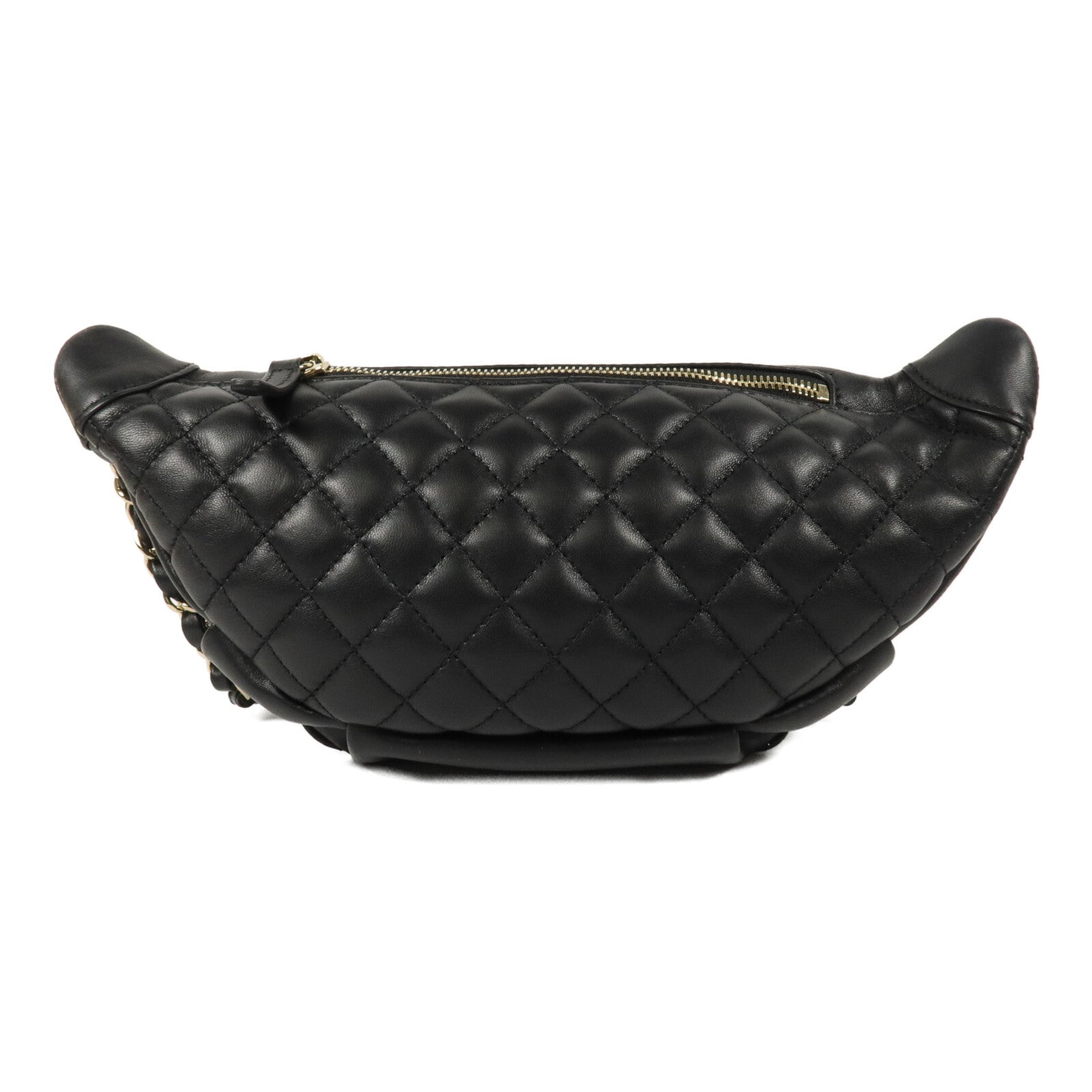 CHANEL 羊皮皮革Waist Bag鏈帶腰包