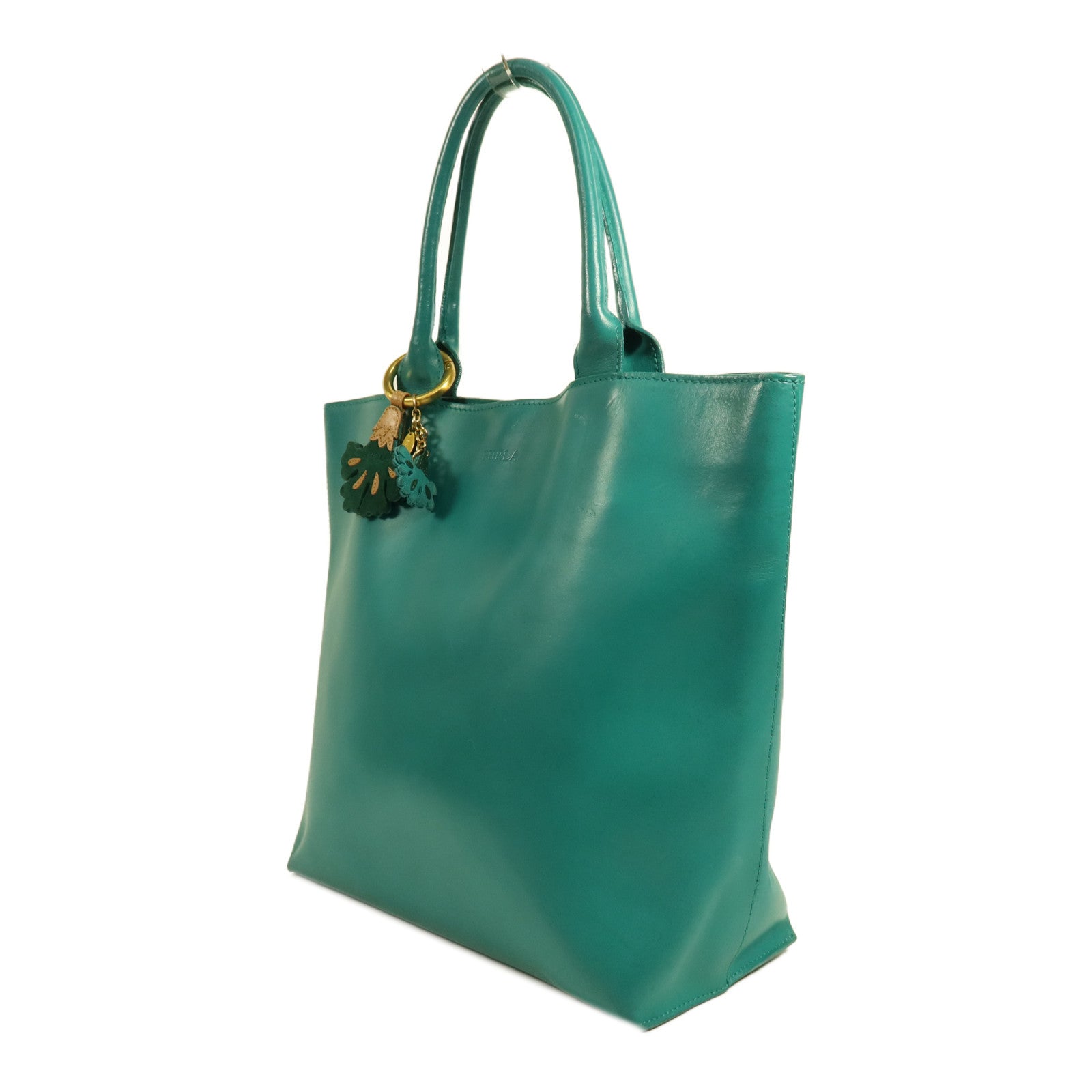 Furla 牛皮皮革Shoulder Bag金扣手挽袋