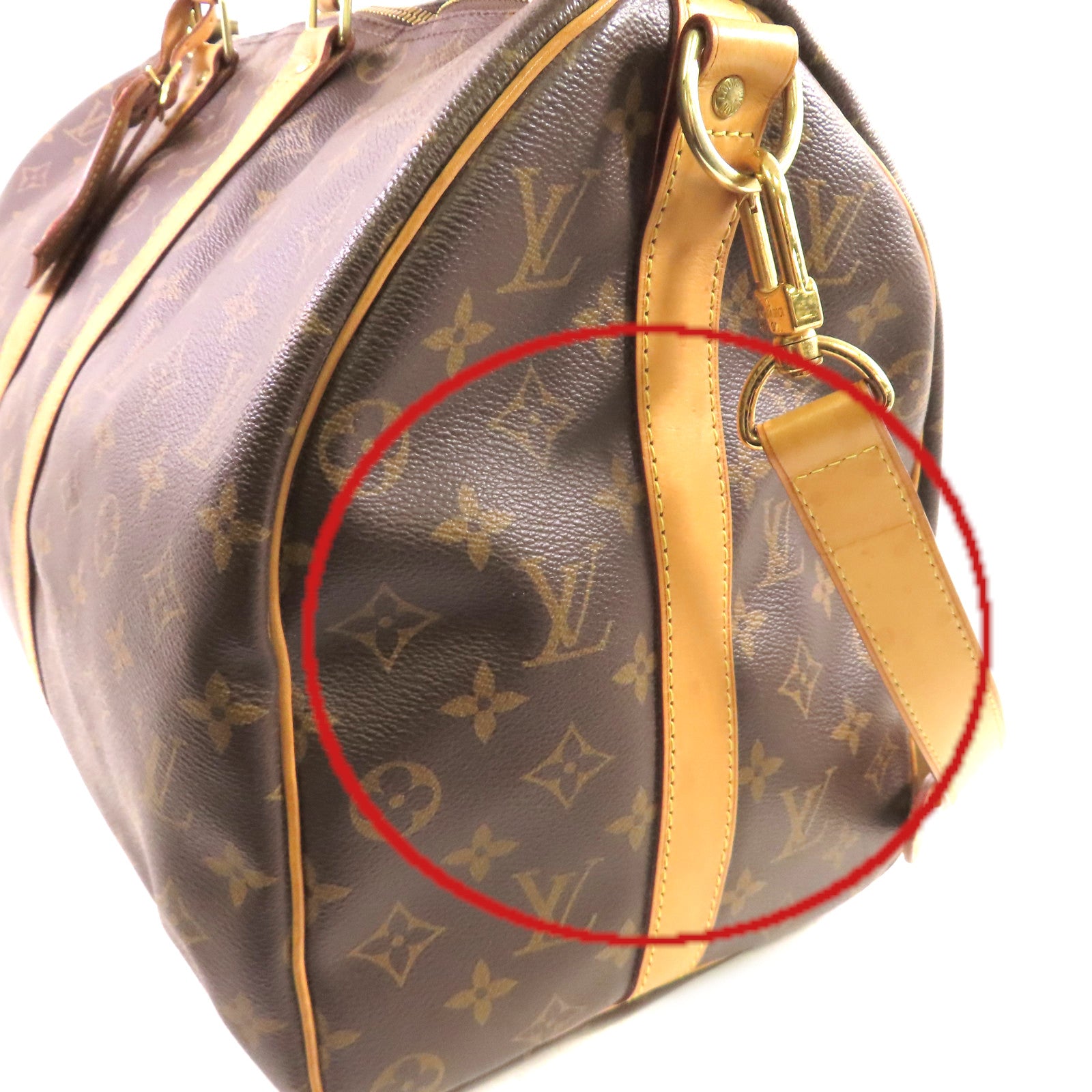 LOUIS VUITTON Monogram Keepall 45 Bandouliere 2Way Shoulder Bag金扣手挽肩背兩用袋啡色