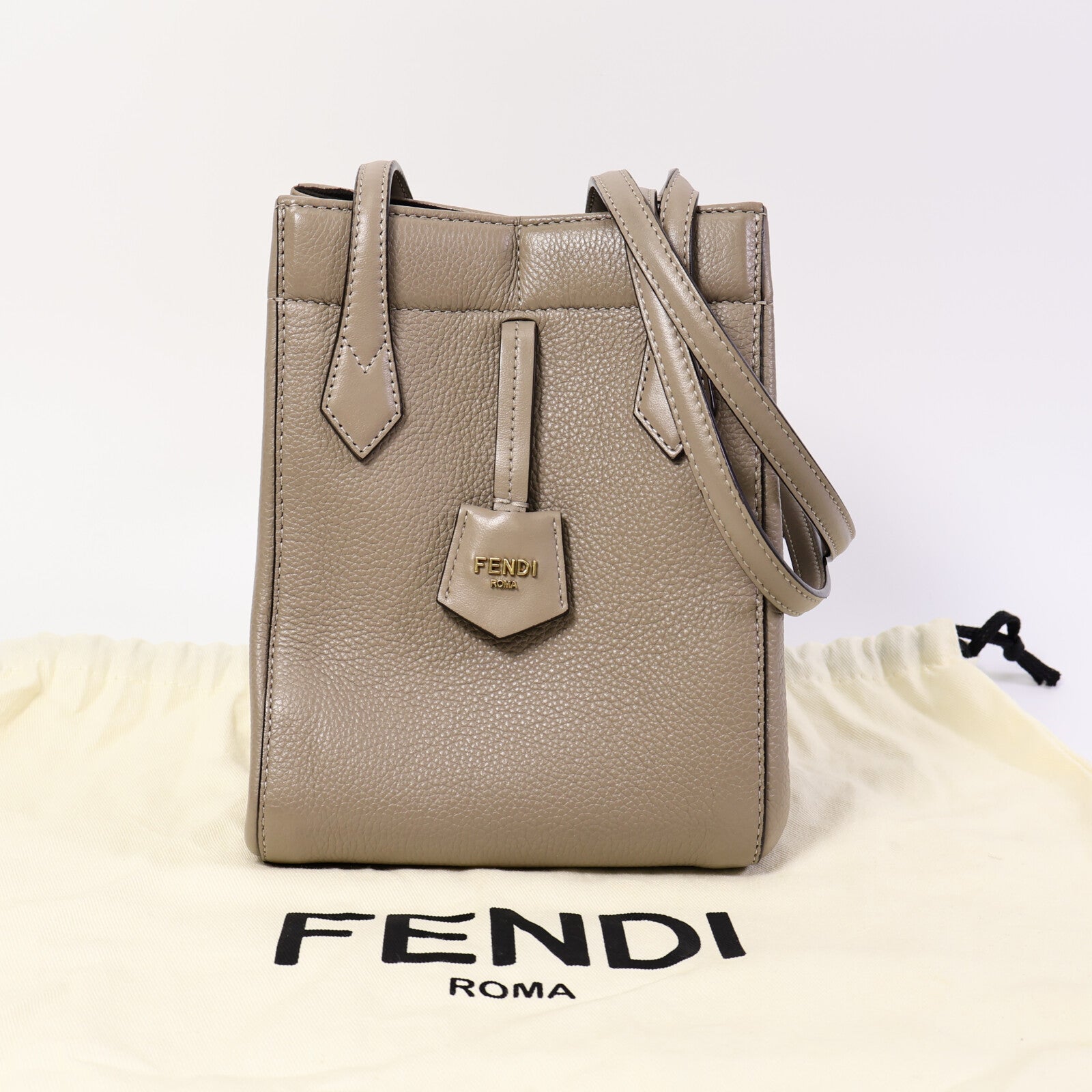 FENDI 牛皮皮革Origami Mini肩背袋