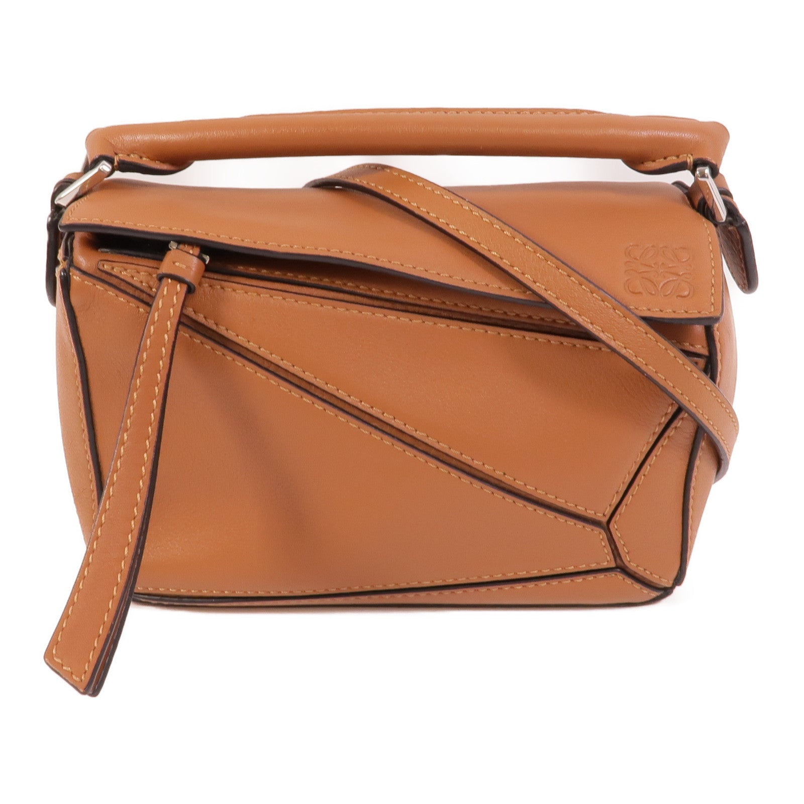 LOEWE 牛皮皮革Mini Puzzle手挽肩背兩用袋