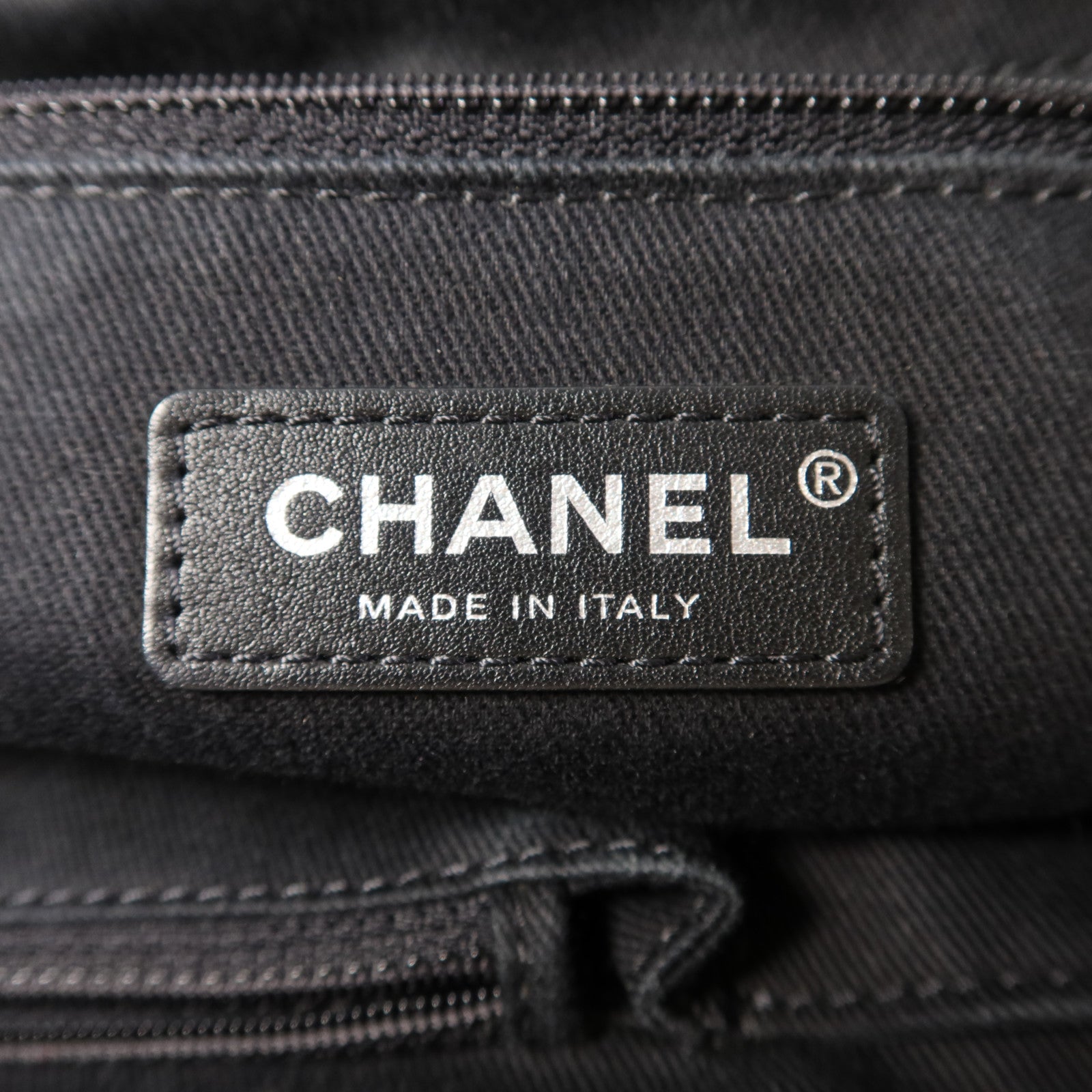 CHANEL 布料2 Way Shoulder Bag銀扣手挽肩背兩用袋