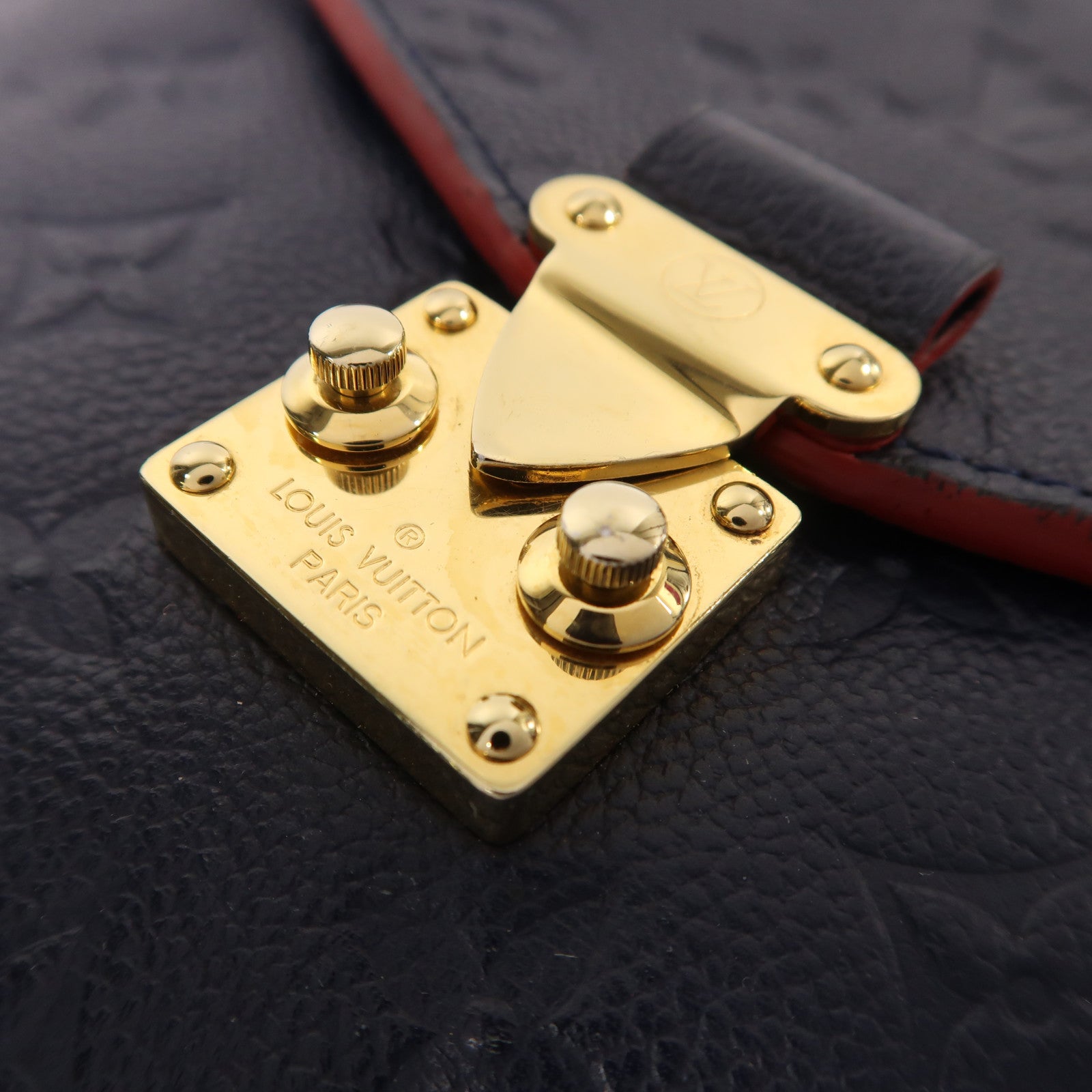 LOUIS VUITTON Monogram Empreinte Pochette Metis金扣手挽肩背兩用袋