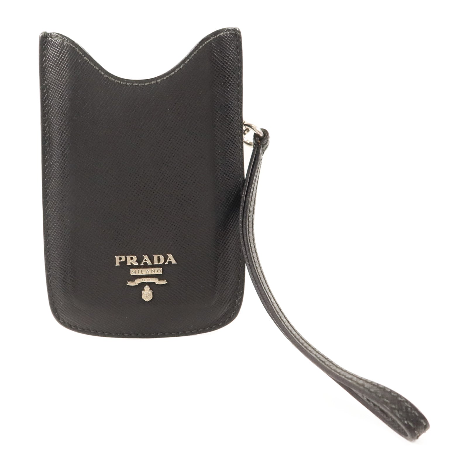 PRADA 【激減優惠】Saffiano皮革iPod case銀扣手機套