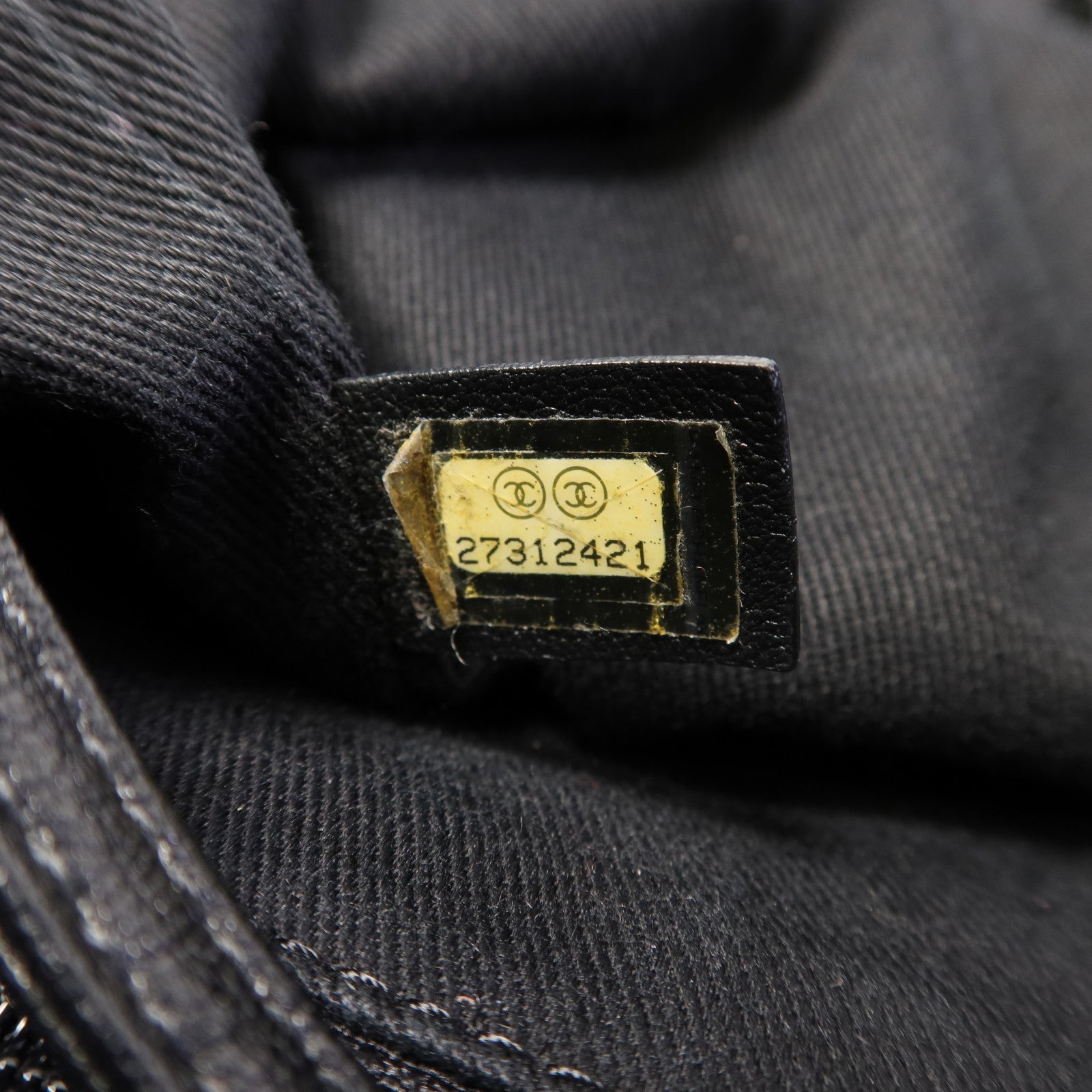 CHANEL 布料2 Way Shoulder Bag銀扣手挽肩背兩用袋