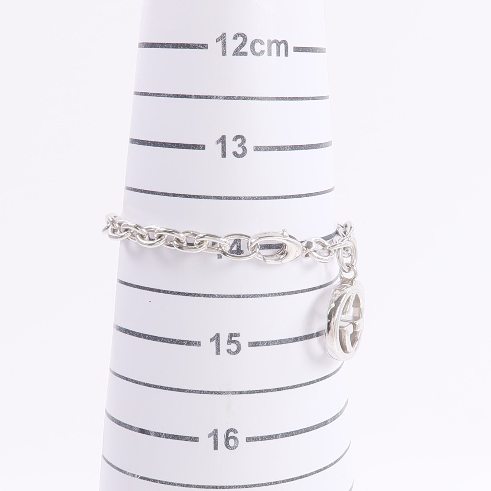 GUCCI 925純銀Interlocking G Bracelet手鏈