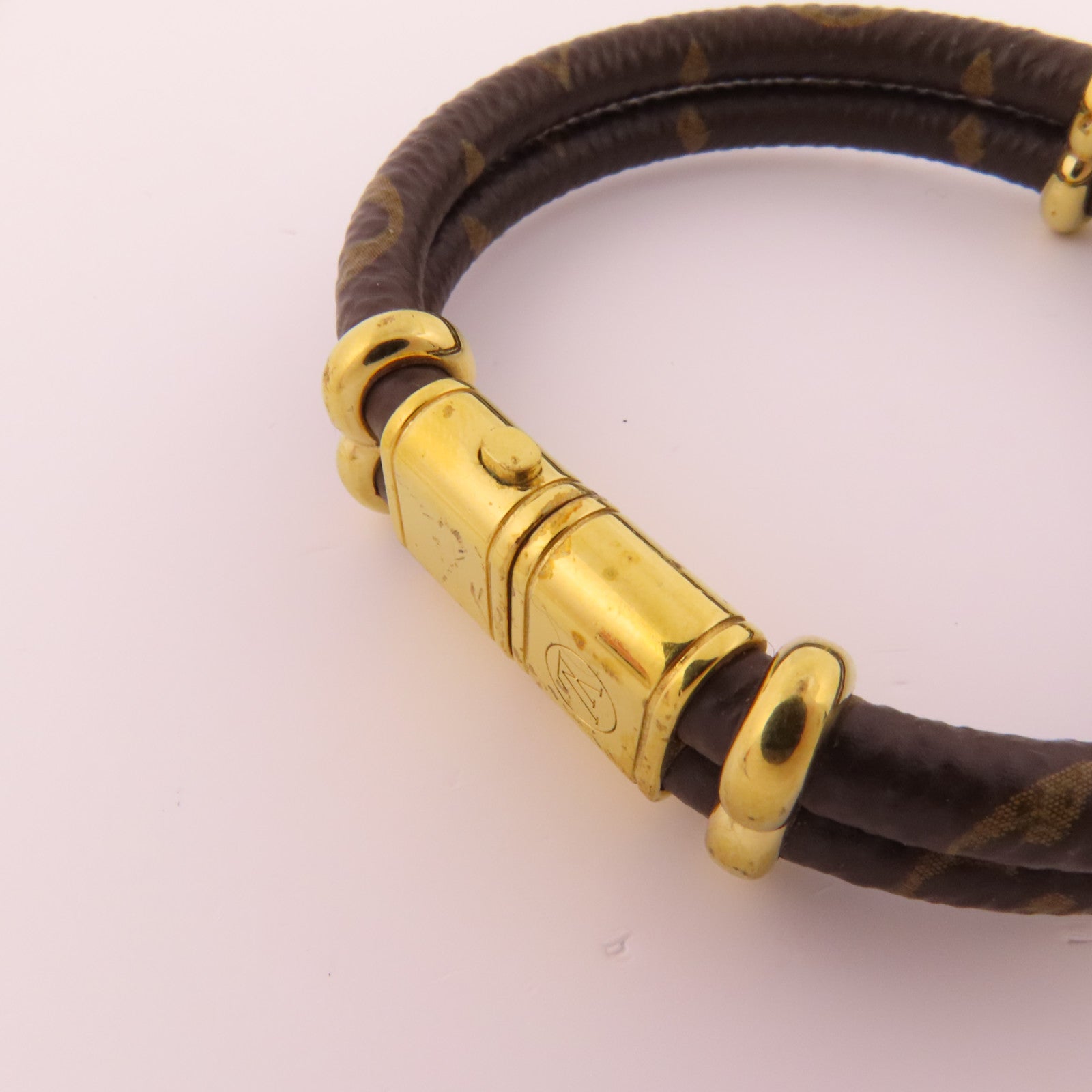 LOUIS VUITTON Monogram Keep It Twice Bracelet金扣手鐲