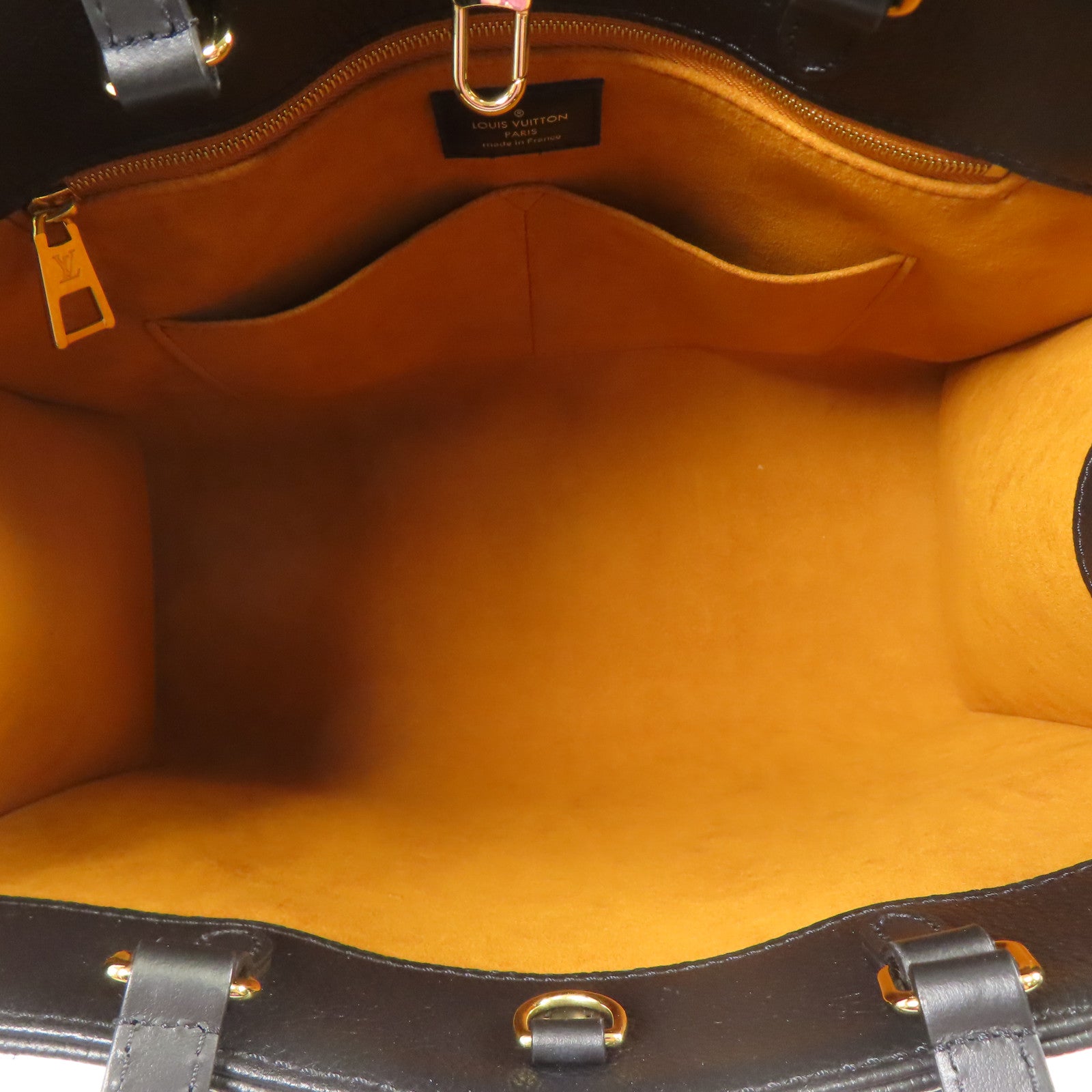 LOUIS VUITTON Monogram Empreinte On The Go MM金扣手挽肩背兩用袋