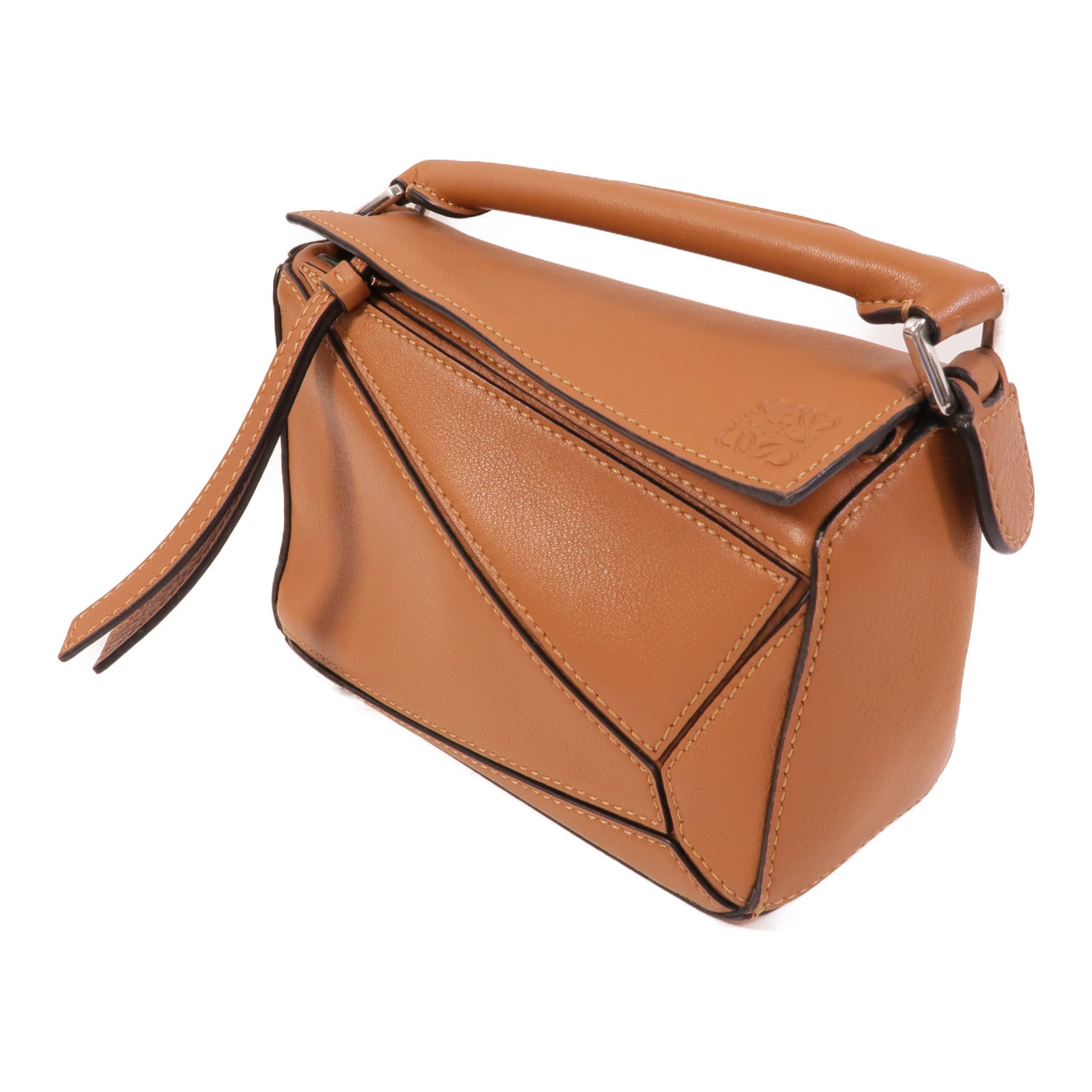 LOEWE 牛皮皮革Mini Puzzle手挽肩背兩用袋