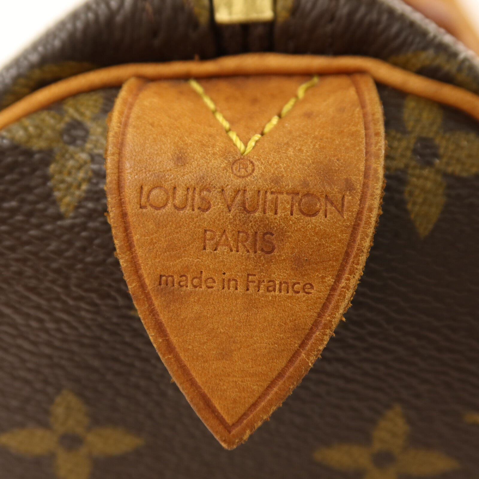 LOUIS VUITTON Monogram Speedy 30金扣手挽袋